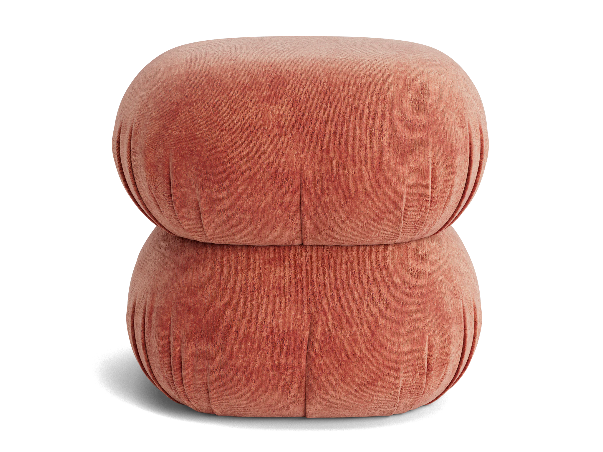azura ottoman plush terra rose