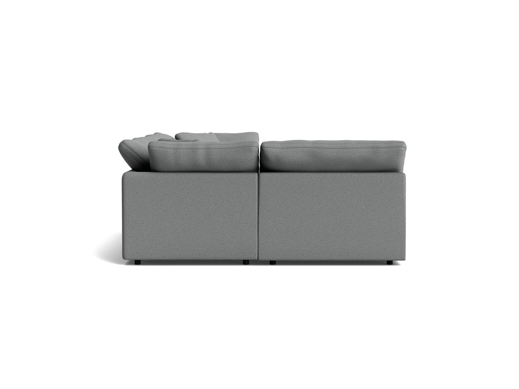 bryant modular double chaise sofa bumper sectional essence ash