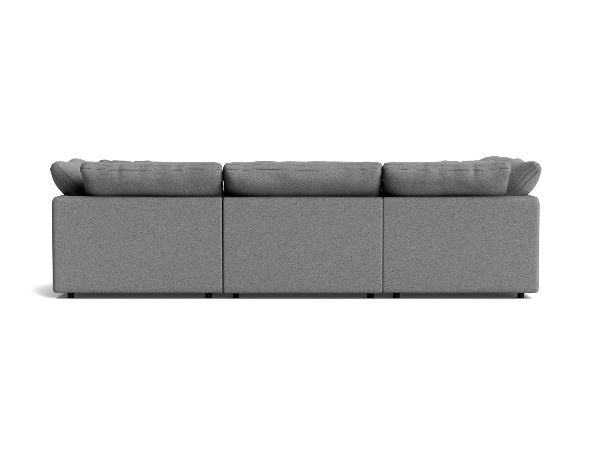 bryant modular double chaise sofa bumper sectional essence ash