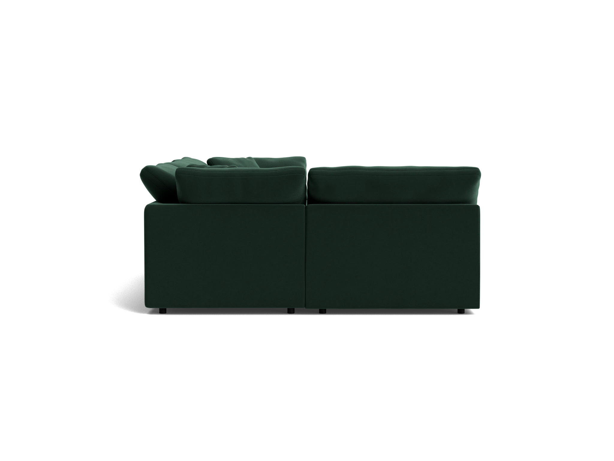bryant modular double chaise sofa bumper sectional royale evergreen