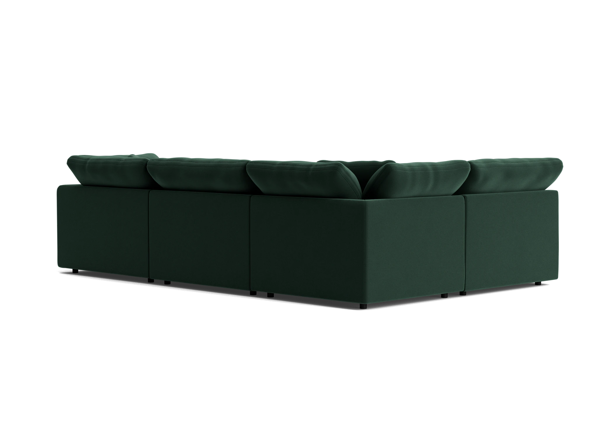 bryant modular double chaise sofa bumper sectional royale evergreen