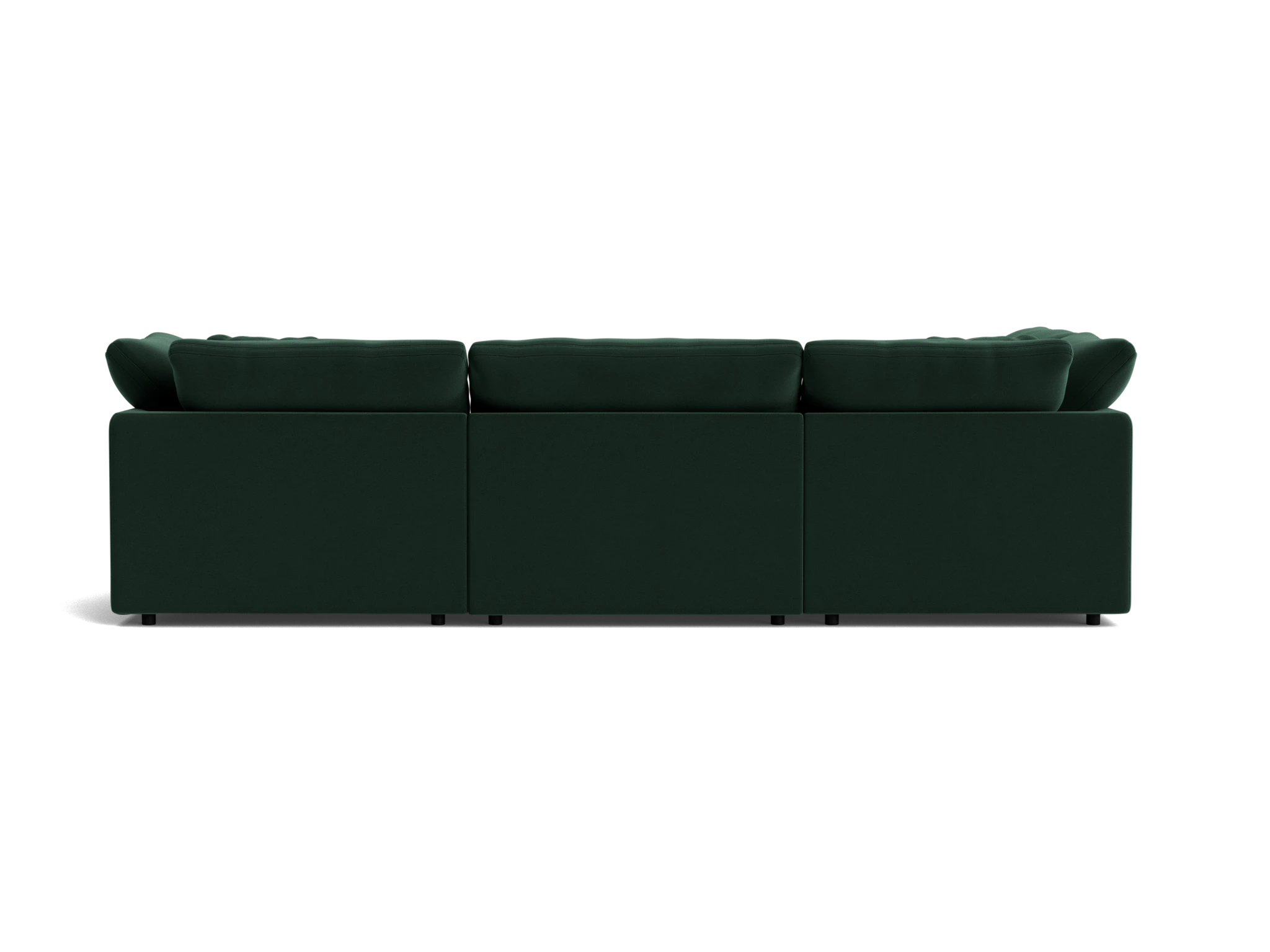 bryant modular double chaise sofa bumper sectional royale evergreen