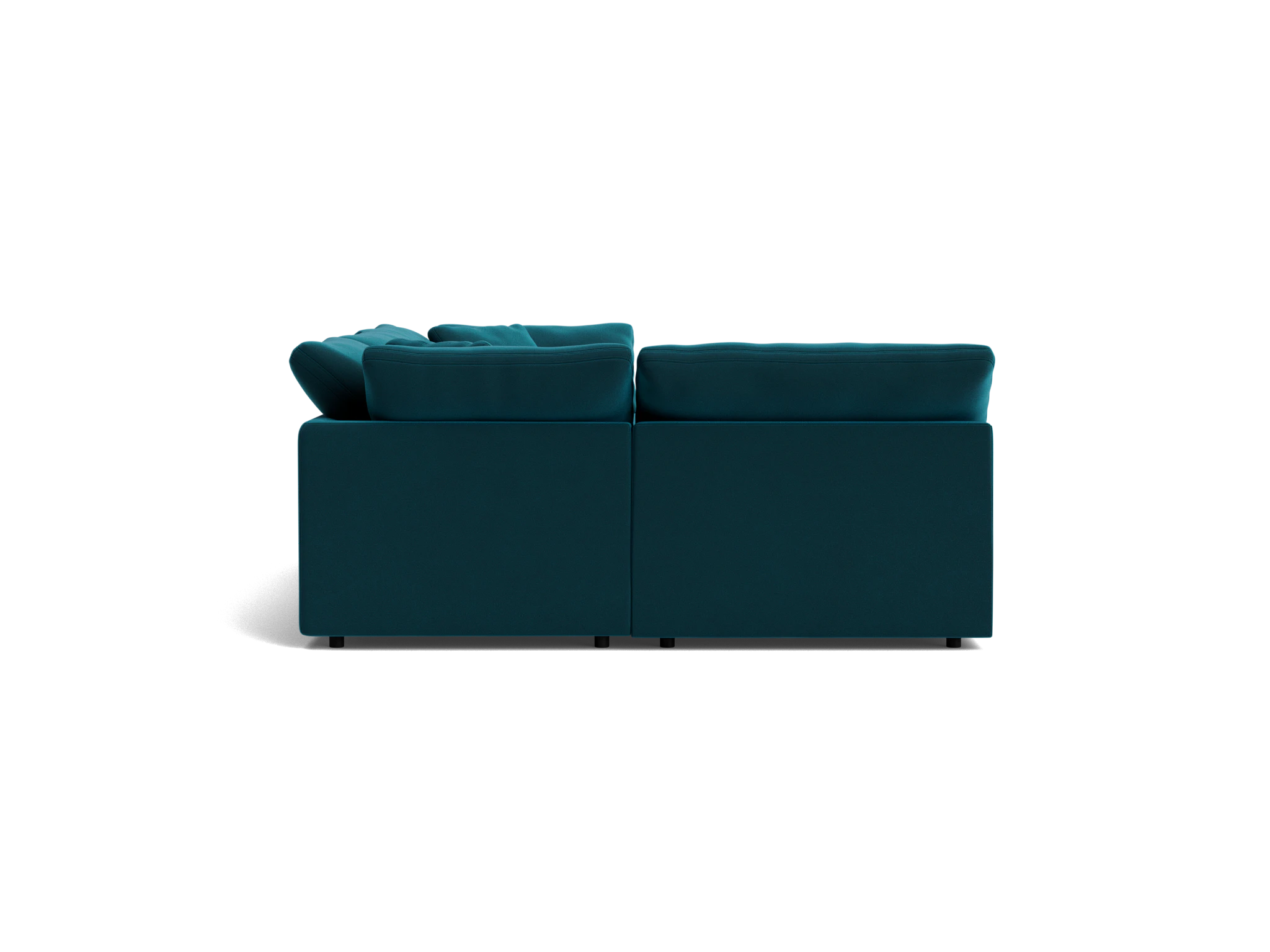 bryant modular double chaise sofa bumper sectional royale peacock