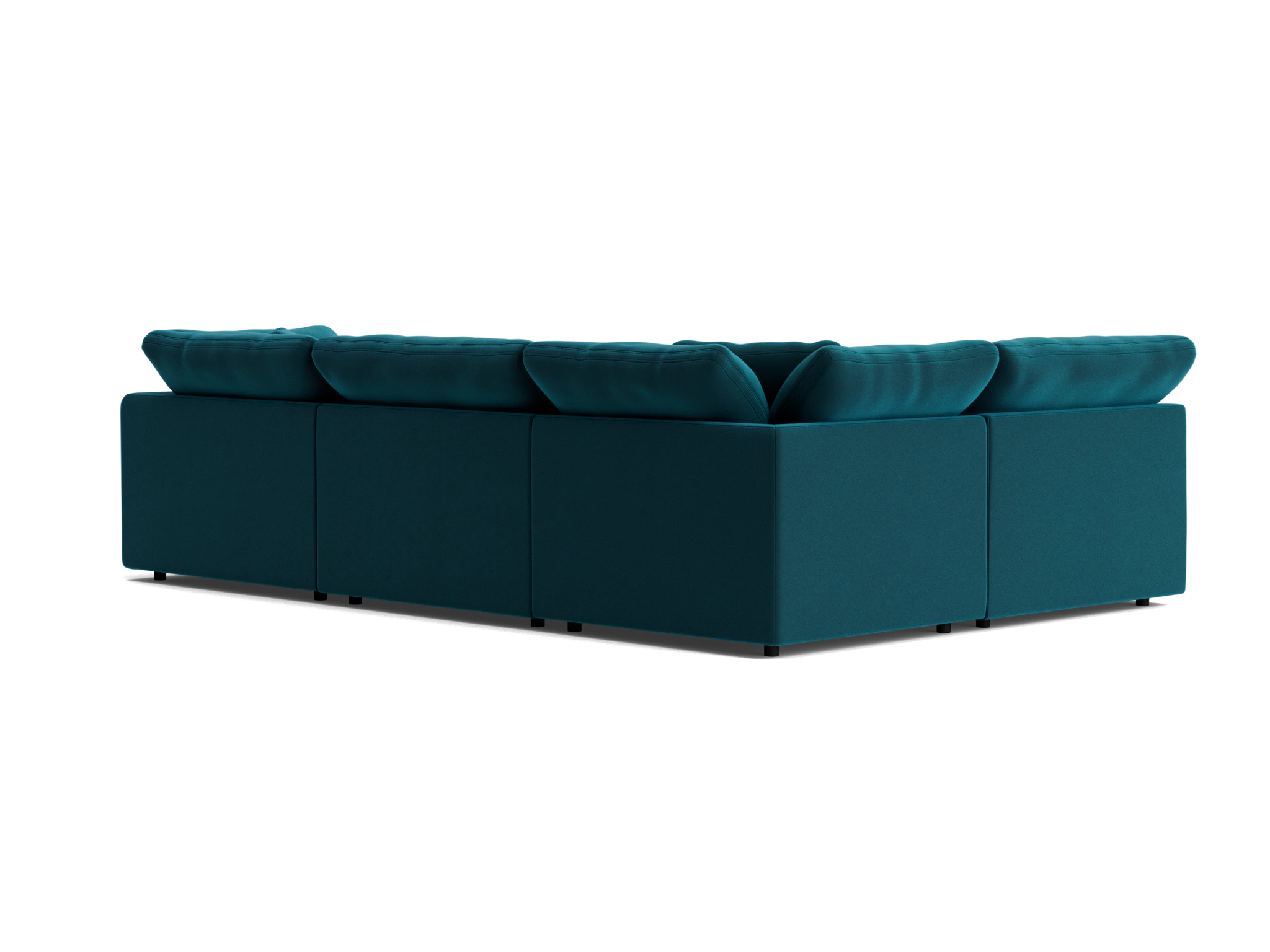 bryant modular double chaise sofa bumper sectional royale peacock