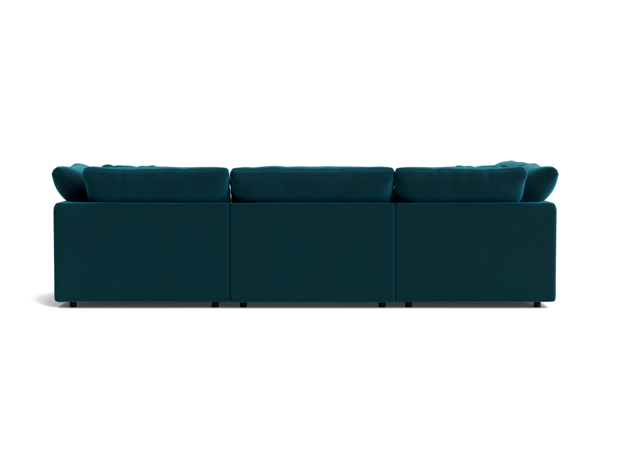 bryant modular double chaise sofa bumper sectional royale peacock