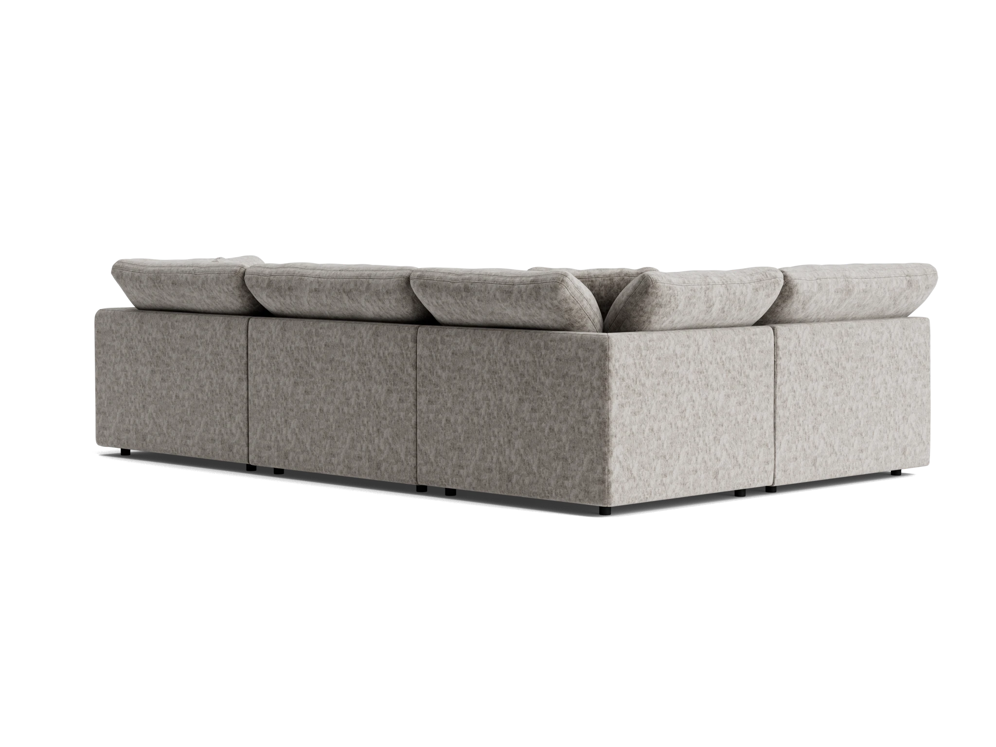 bryant modular double chaise sofa bumper sectional prime stone