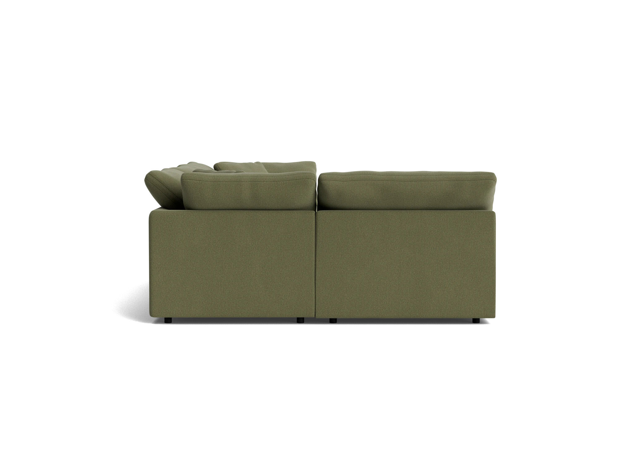 bryant modular double chaise sofa bumper sectional faithful olive