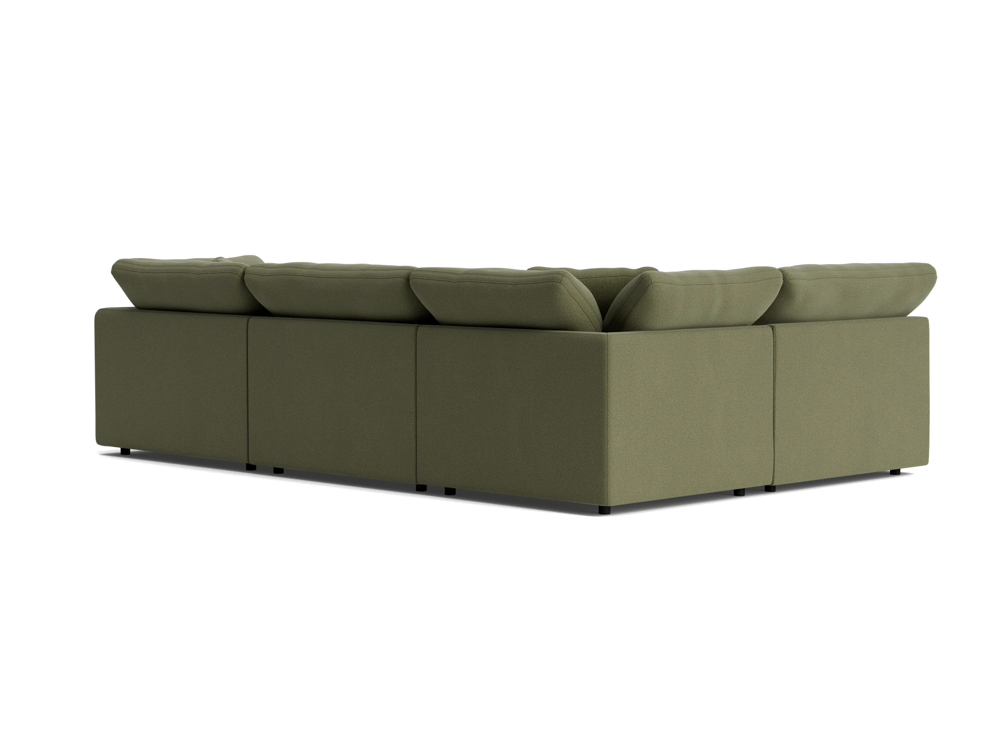 bryant modular double chaise sofa bumper sectional faithful olive