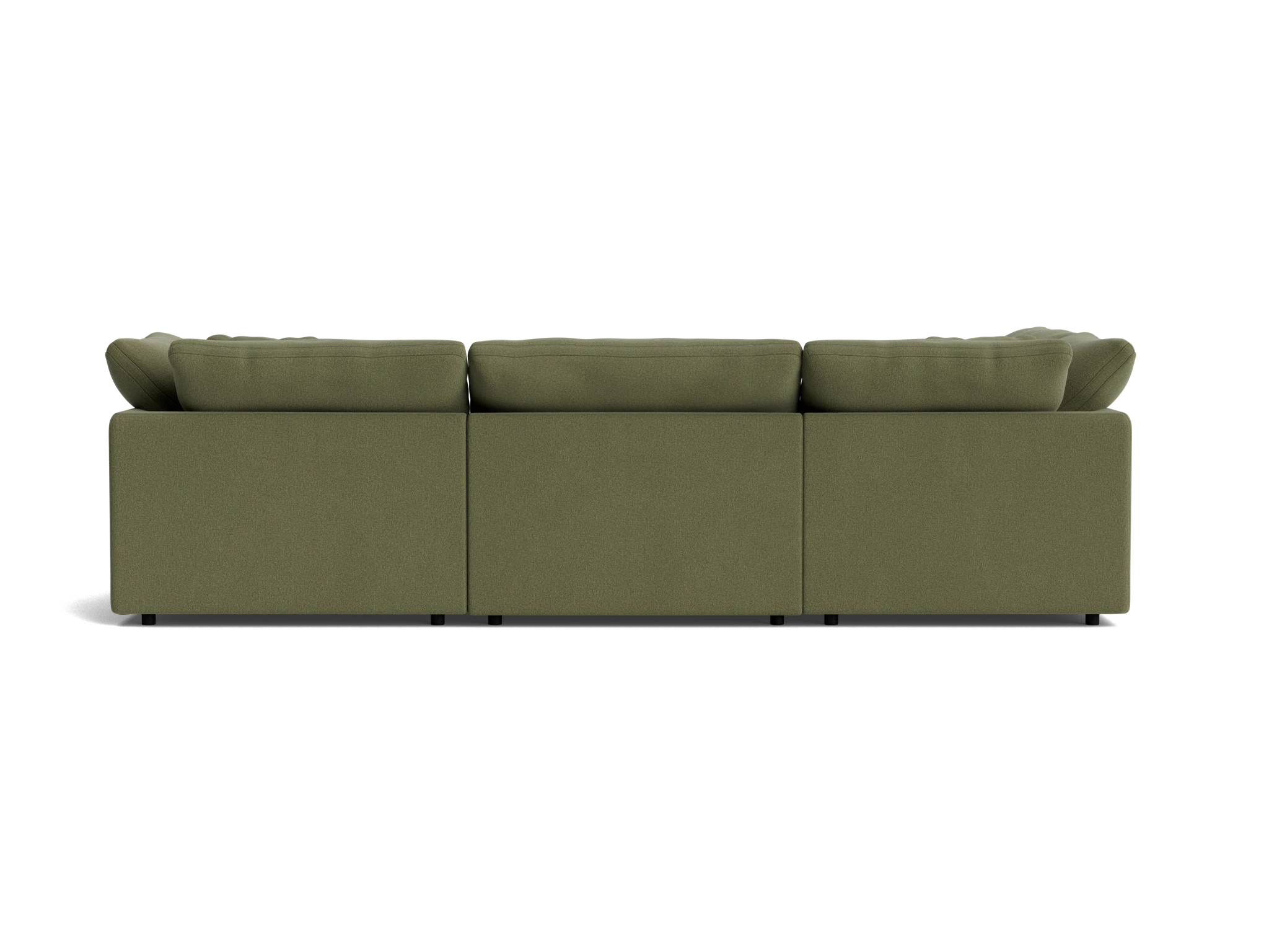 bryant modular double chaise sofa bumper sectional faithful olive