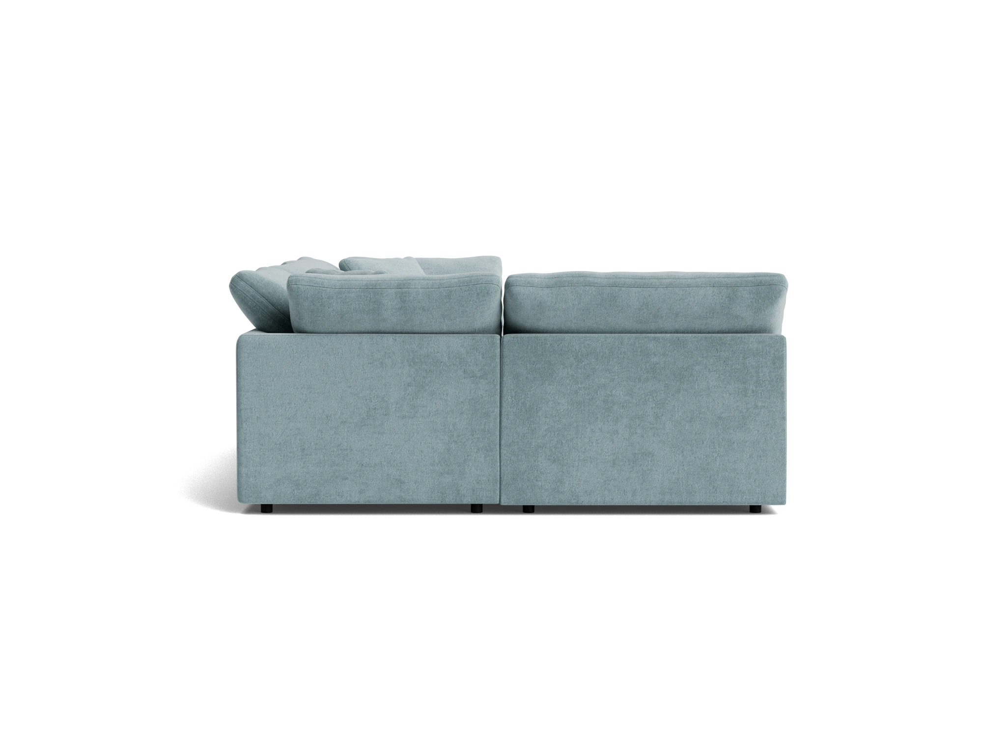 bryant modular double chaise sofa bumper sectional plush mist