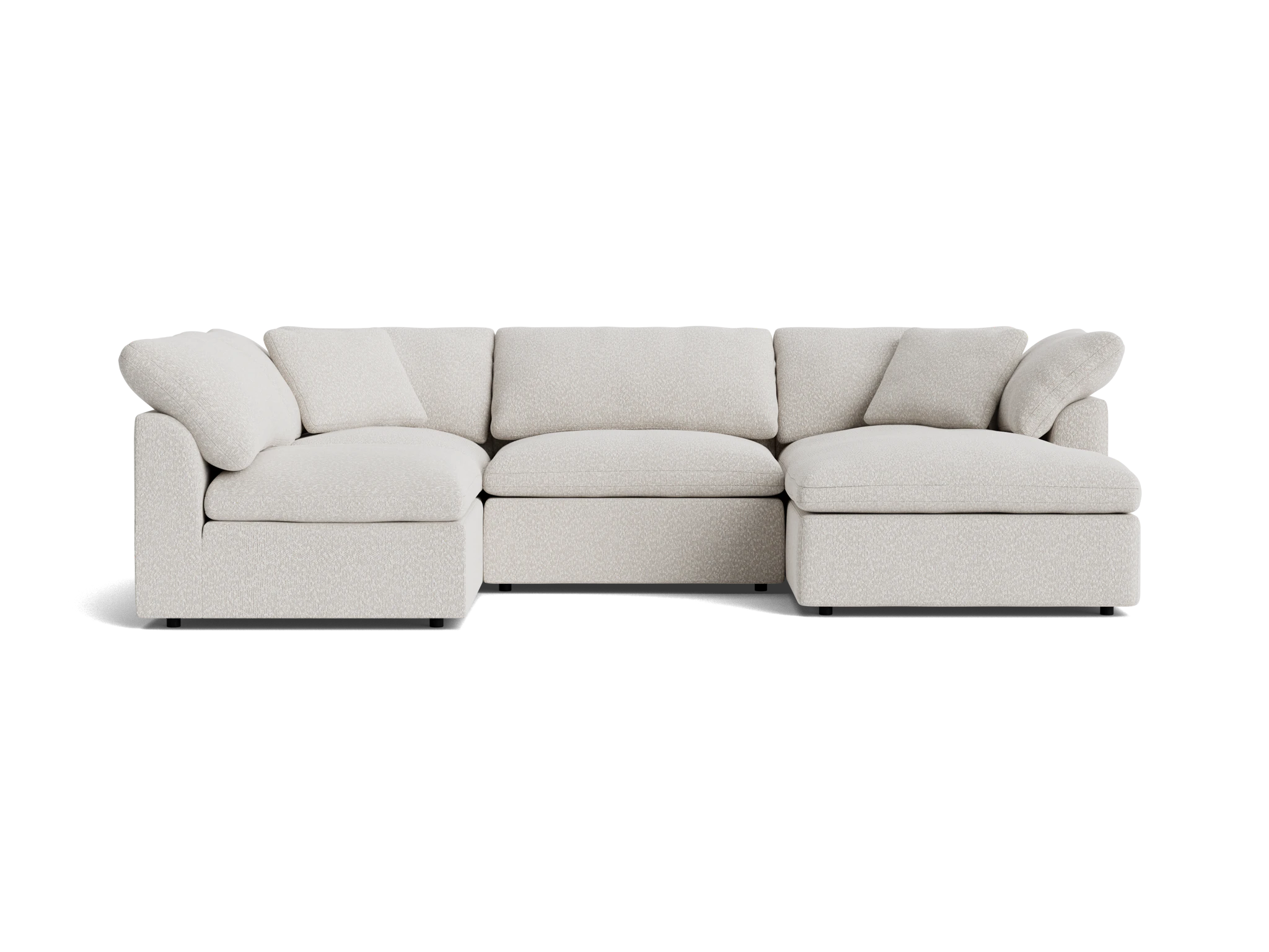 bryant modular double chaise sofa bumper sectional bloke cotton