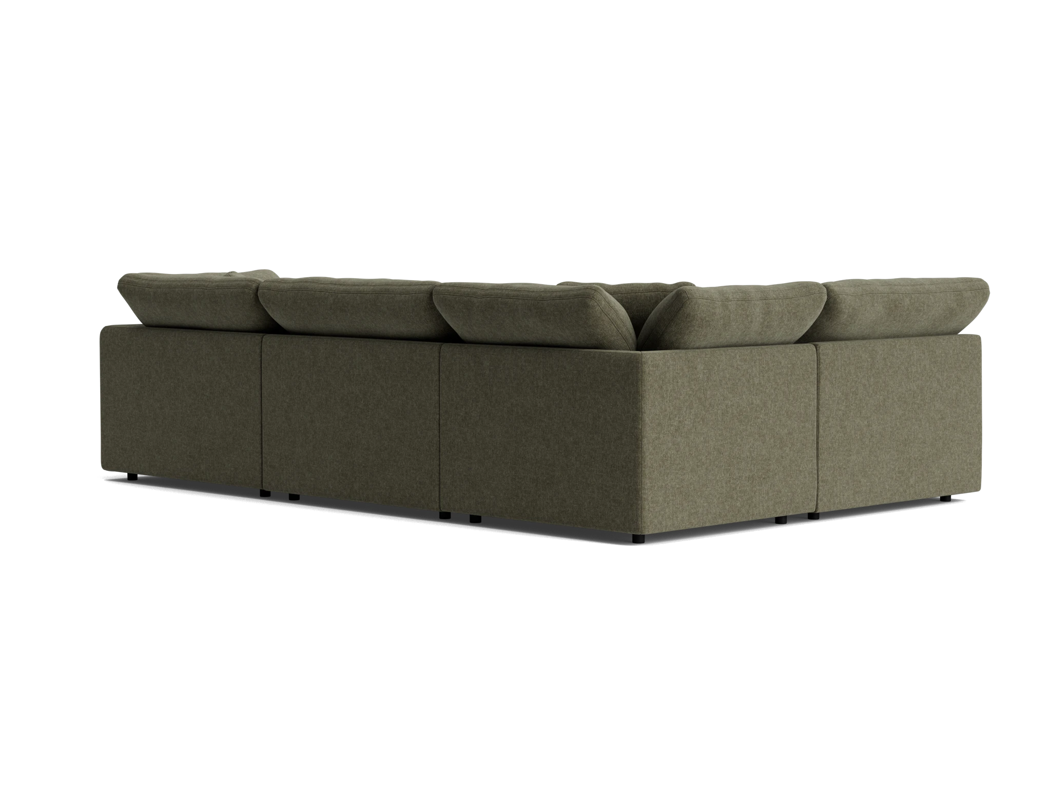 bryant modular double chaise sofa bumper sectional kenley spruce