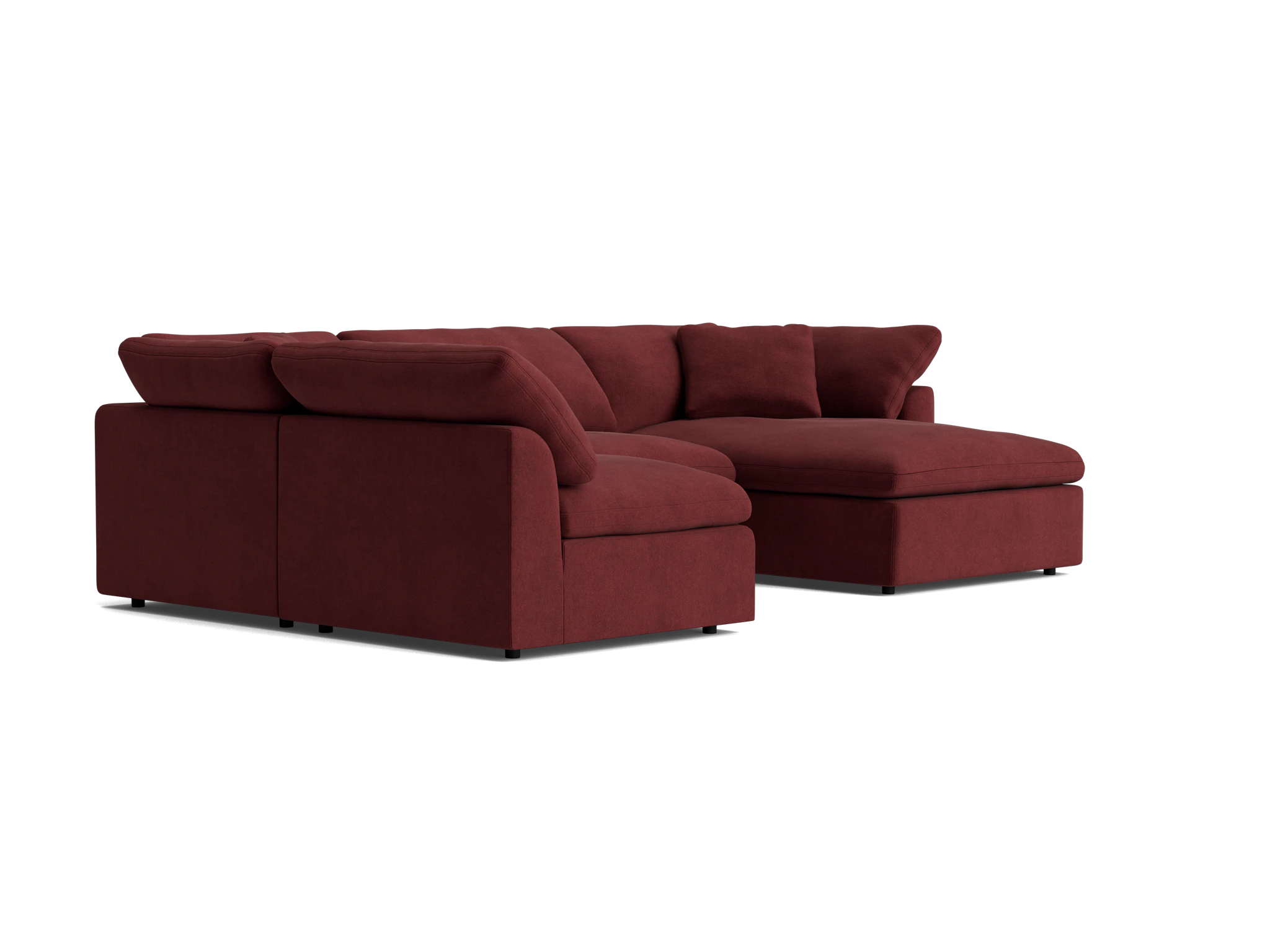 bryant modular double chaise sofa bumper sectional banks currant