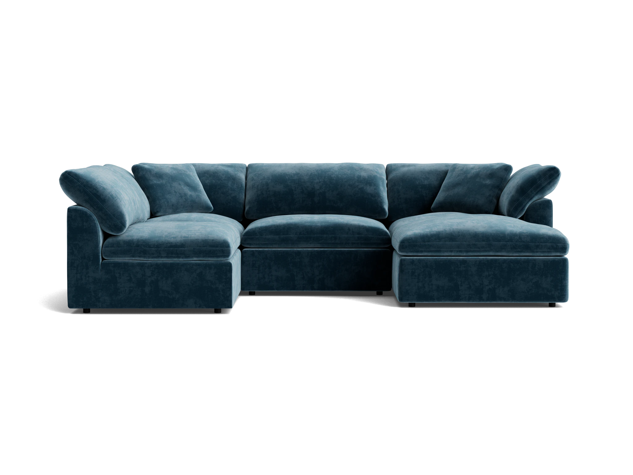 bryant modular double chaise sofa bumper sectional harper biscay bay