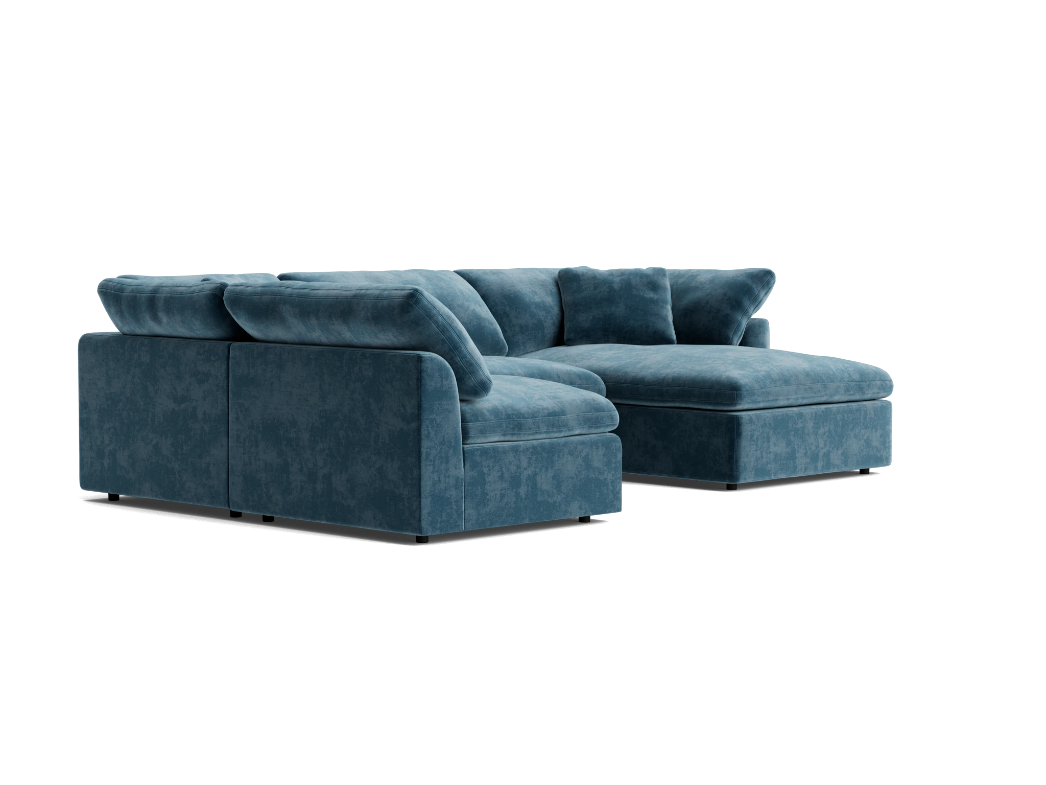 bryant modular double chaise sofa bumper sectional harper biscay bay