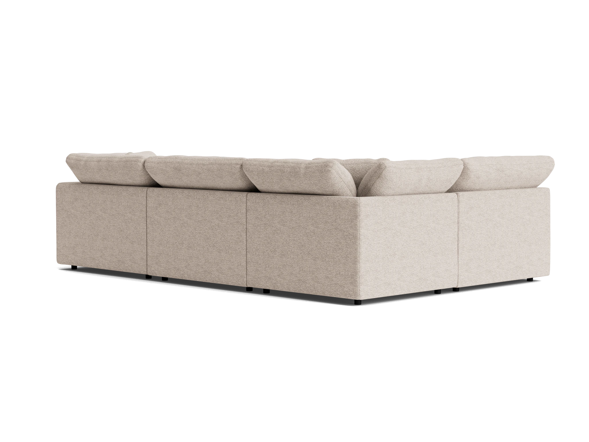 bryant modular double chaise sofa bumper sectional borough cotton