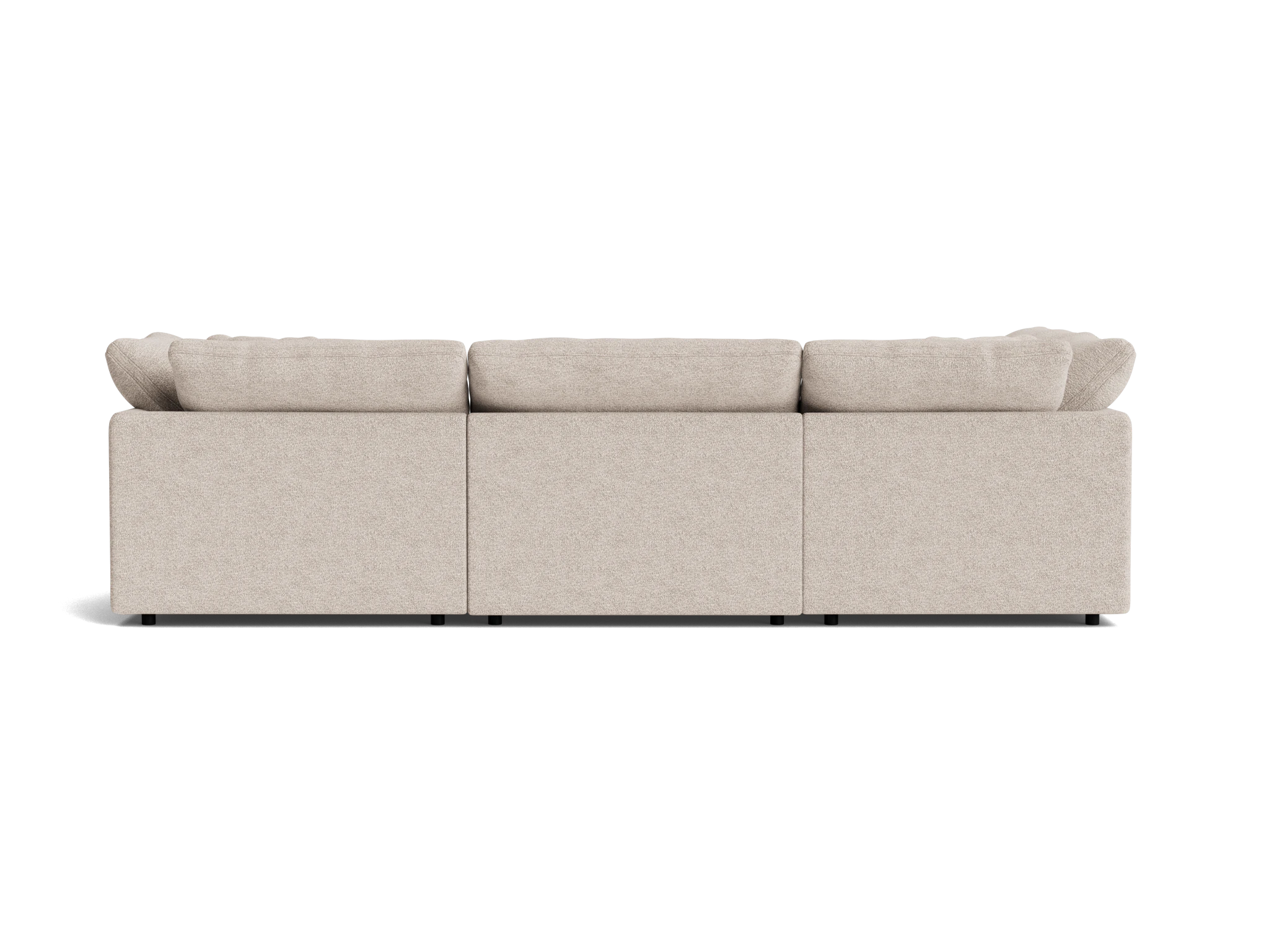 bryant modular double chaise sofa bumper sectional borough cotton