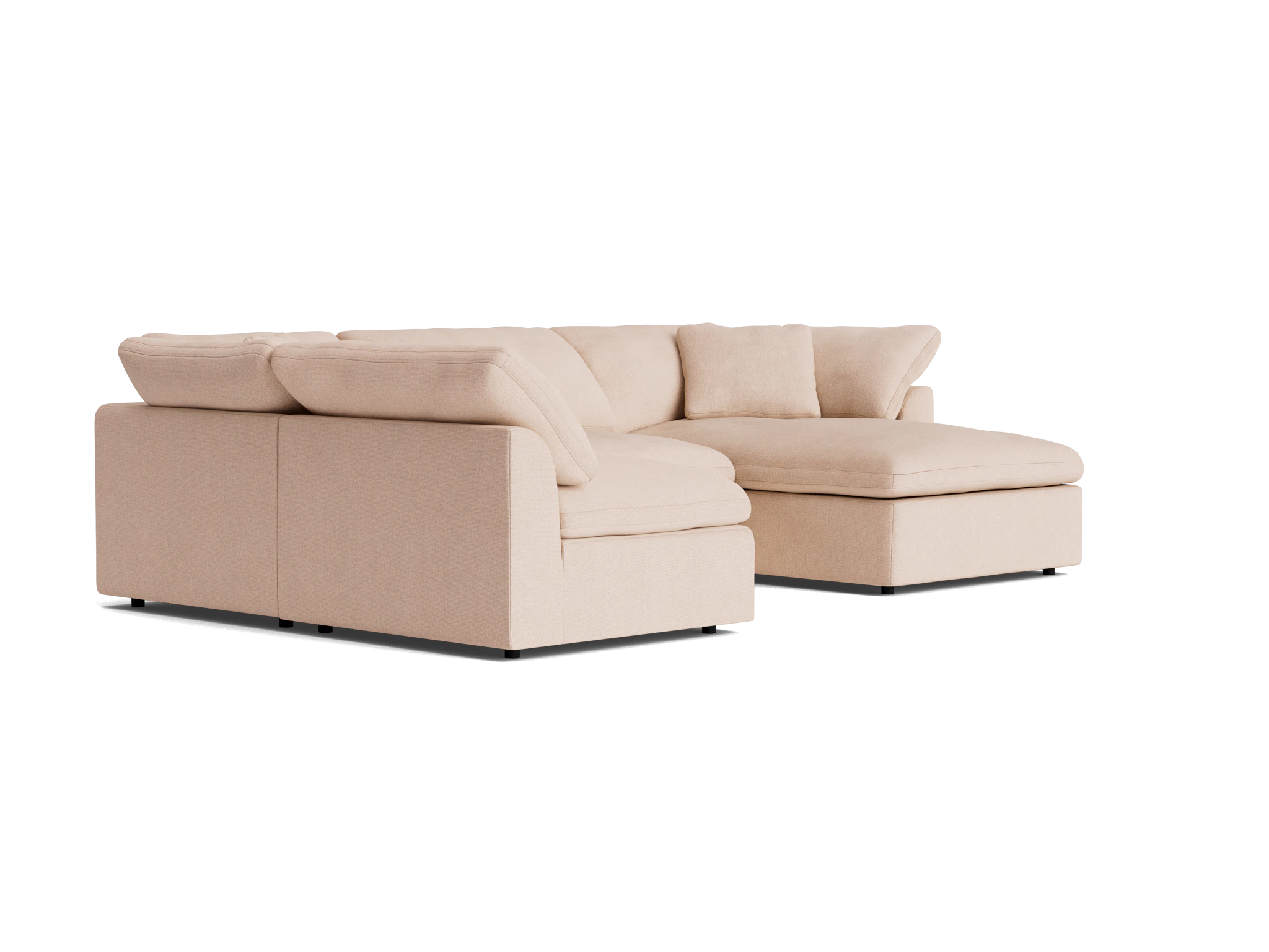 bryant modular double chaise sofa bumper sectional resource oat