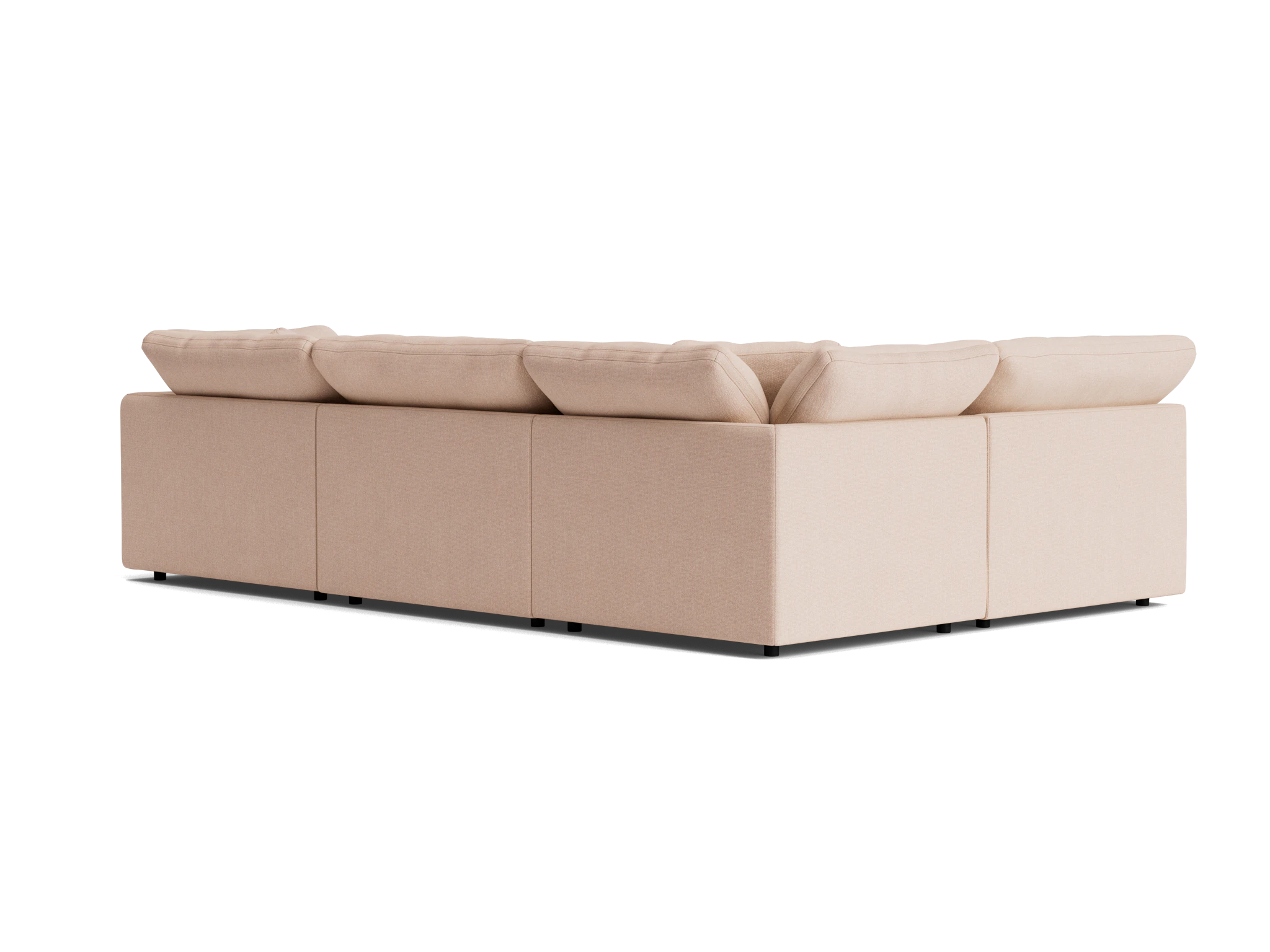 bryant modular double chaise sofa bumper sectional resource oat
