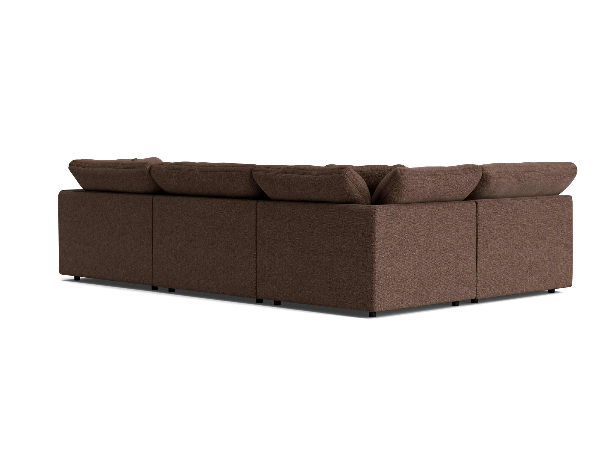 bryant modular double chaise sofa bumper sectional resource truffle