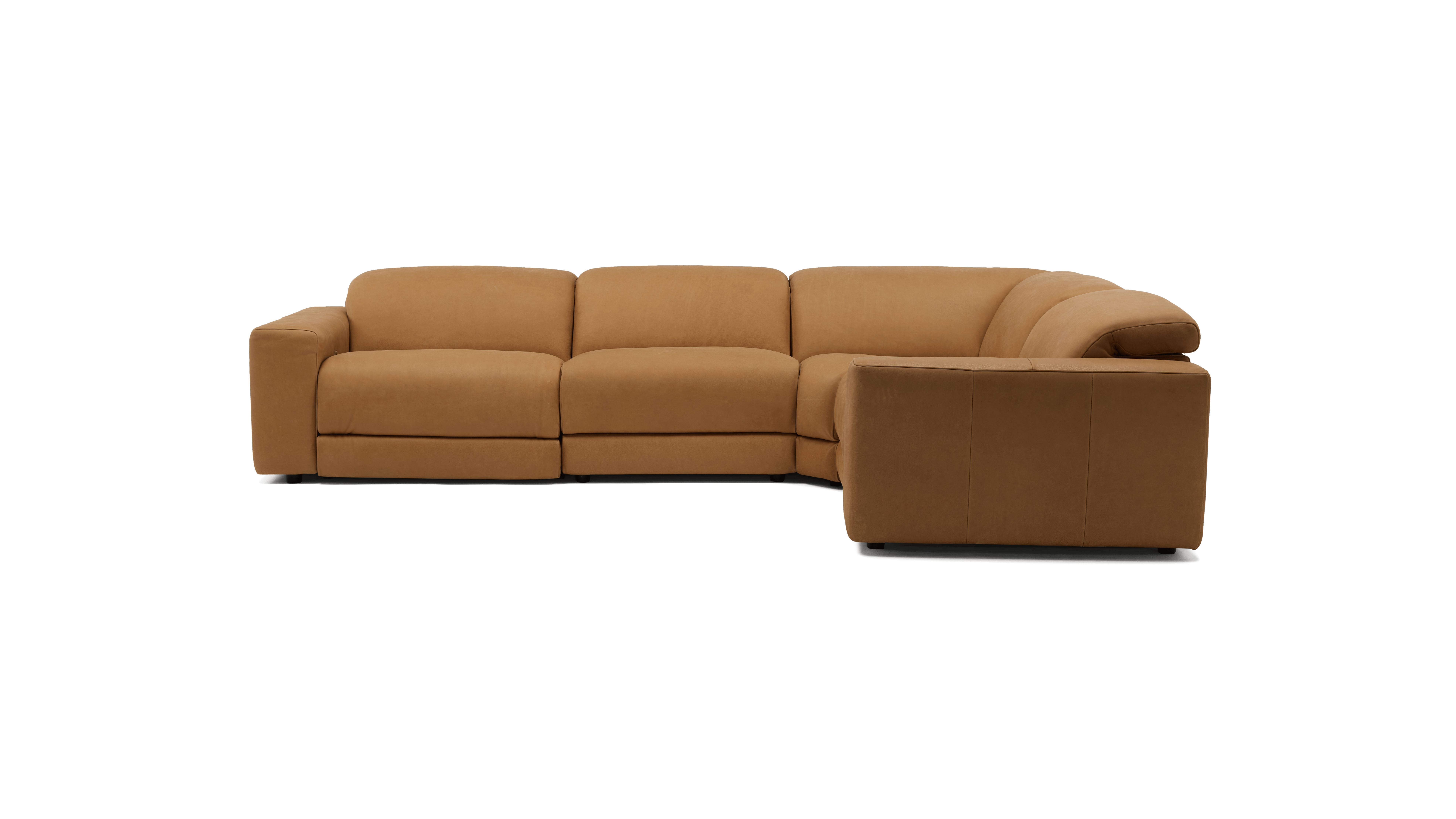 nico leather modular reclining sectional toledo camel