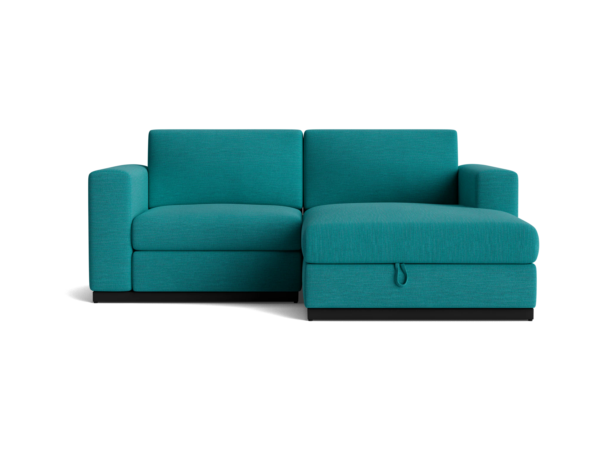 holt modular compact sectional with storage lucky turquoise