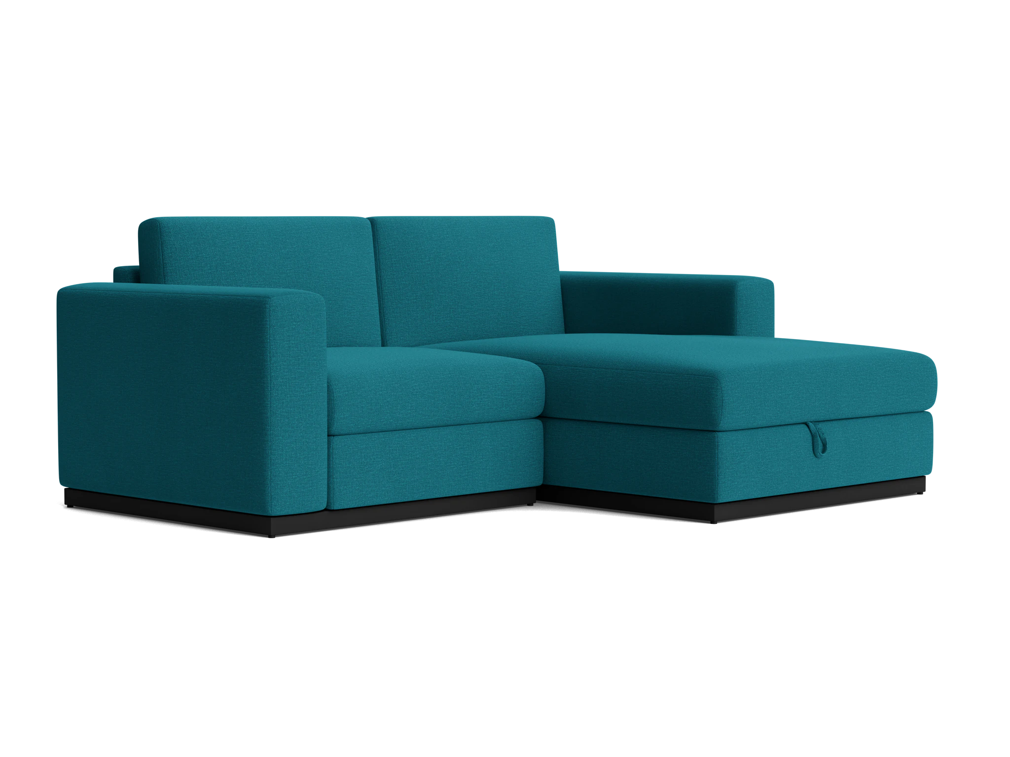 holt modular compact sectional with storage key largo zenith teal