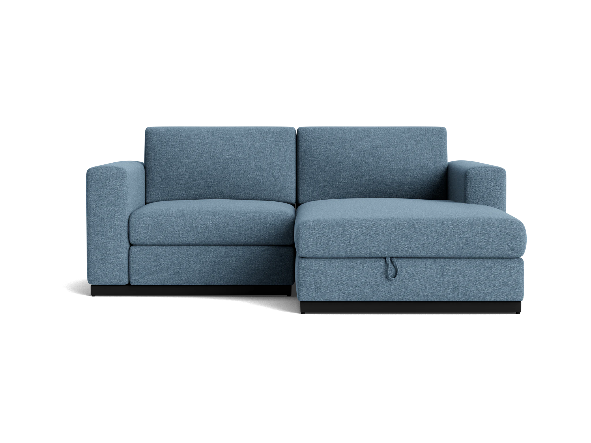 holt modular compact sectional with storage milo french blue