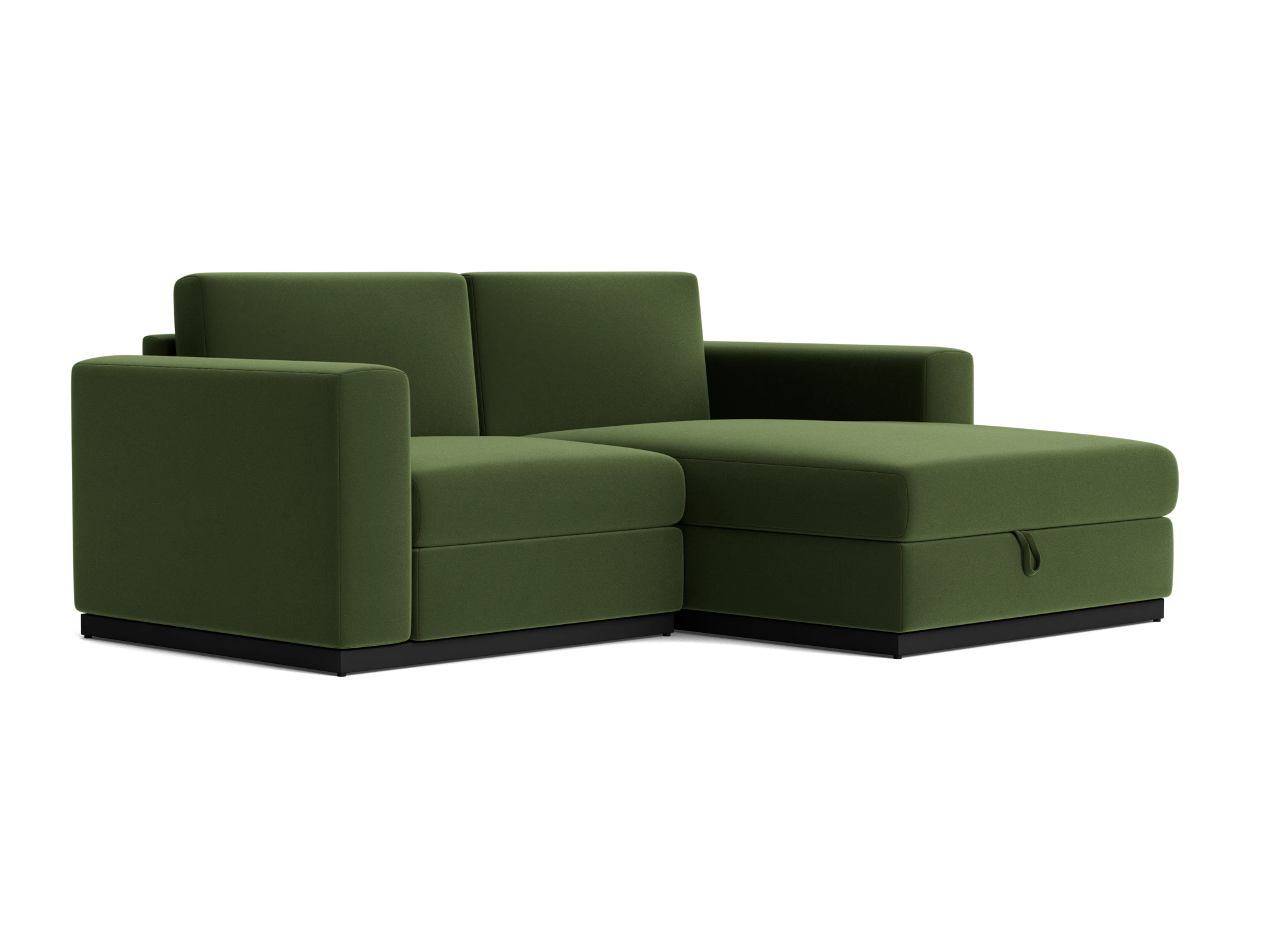 holt modular compact sectional with storage royale forest