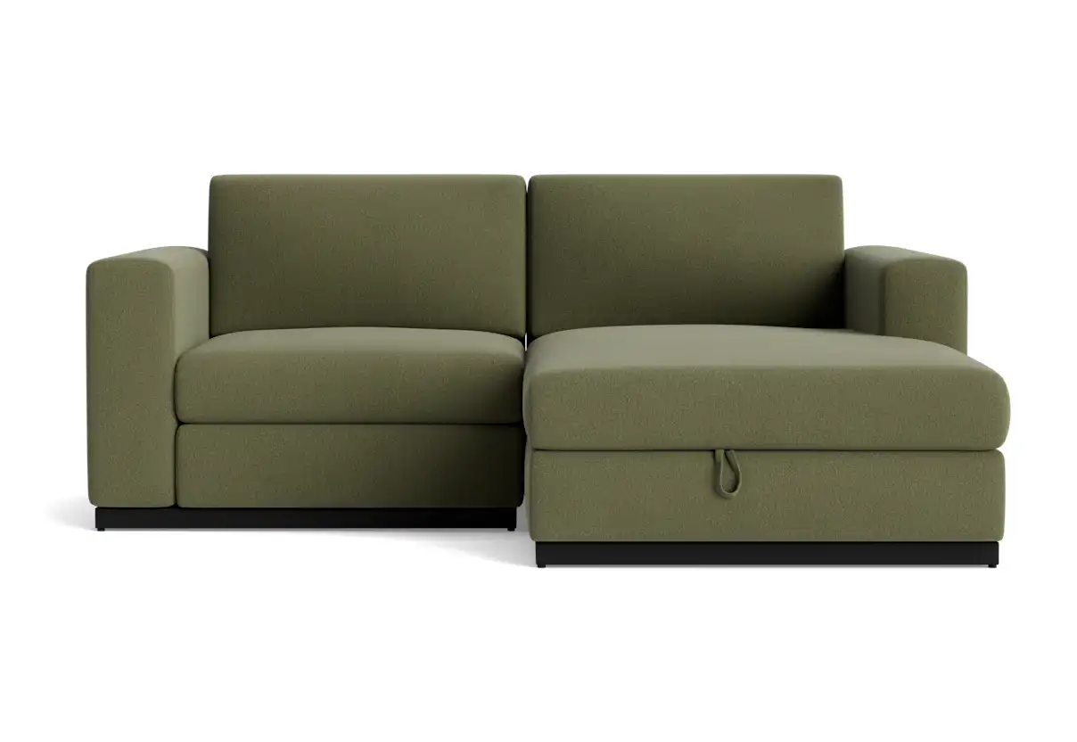 holt modular compact sectional with storage faithful olive
