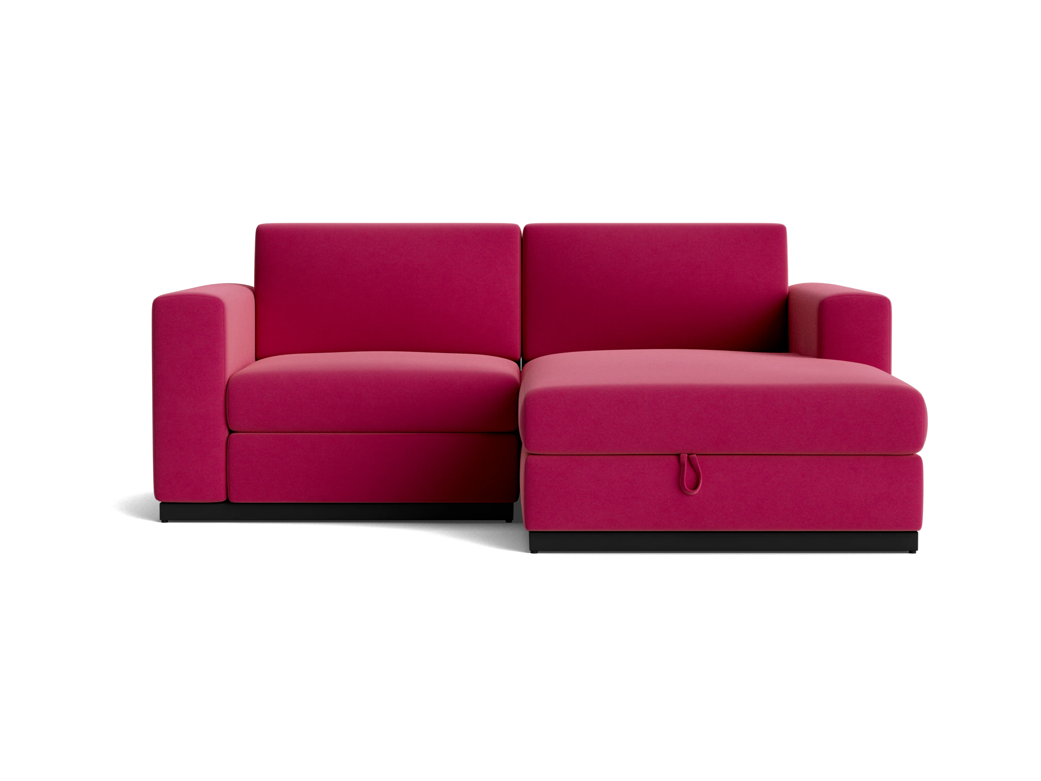 holt modular compact sectional with storage royale berry