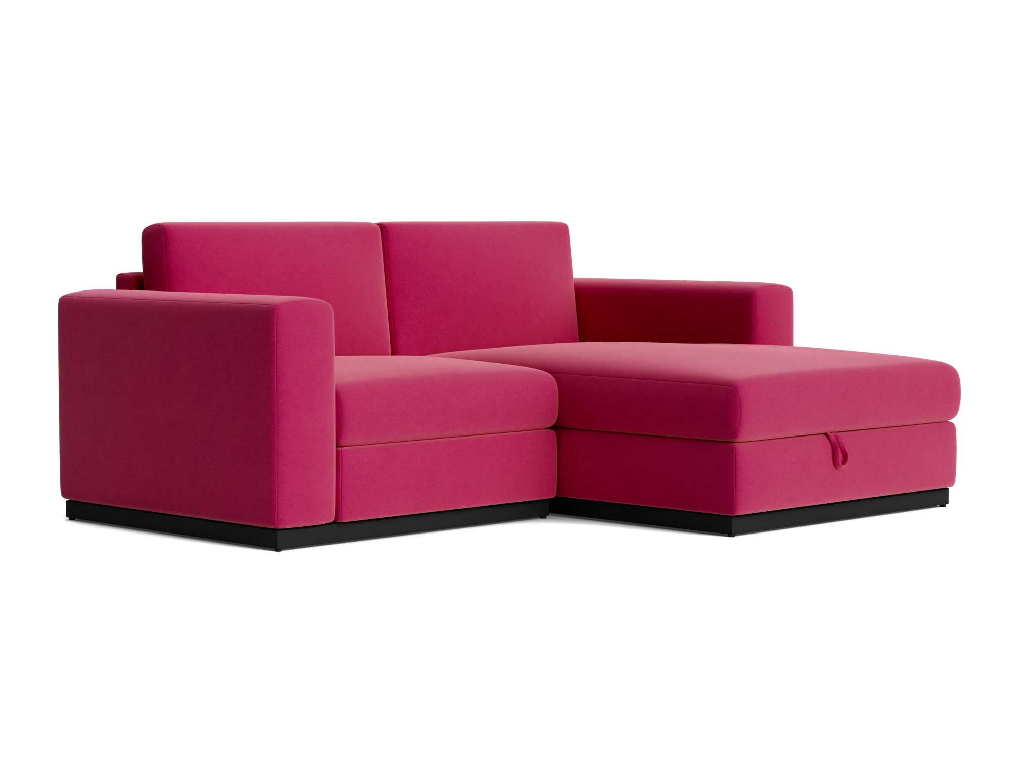 holt modular compact sectional with storage royale berry