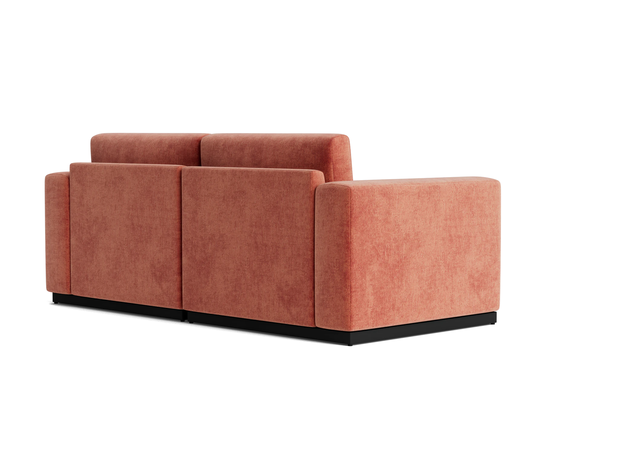 holt modular compact sectional with storage plush terra rose