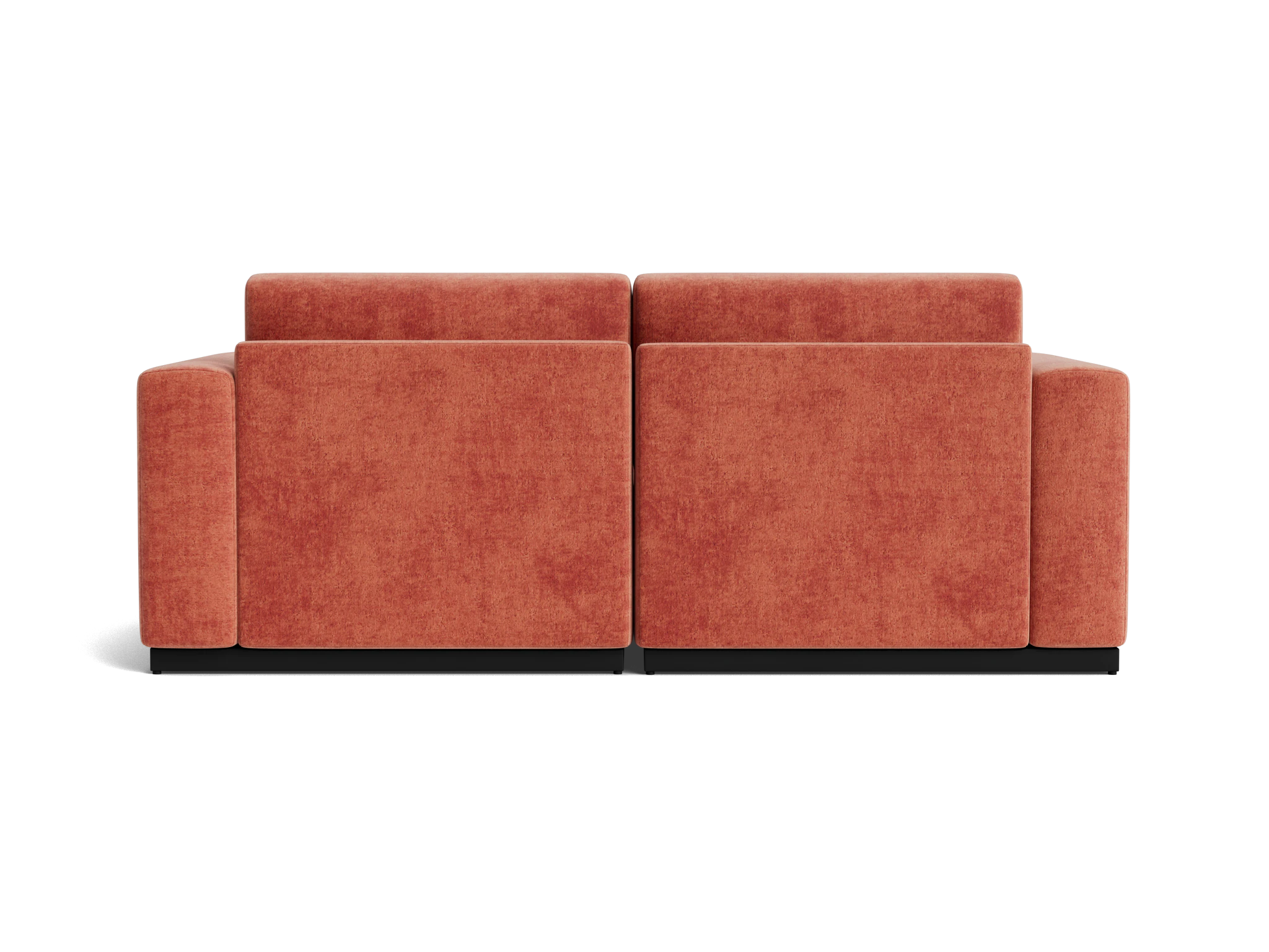 holt modular compact sectional with storage plush terra rose