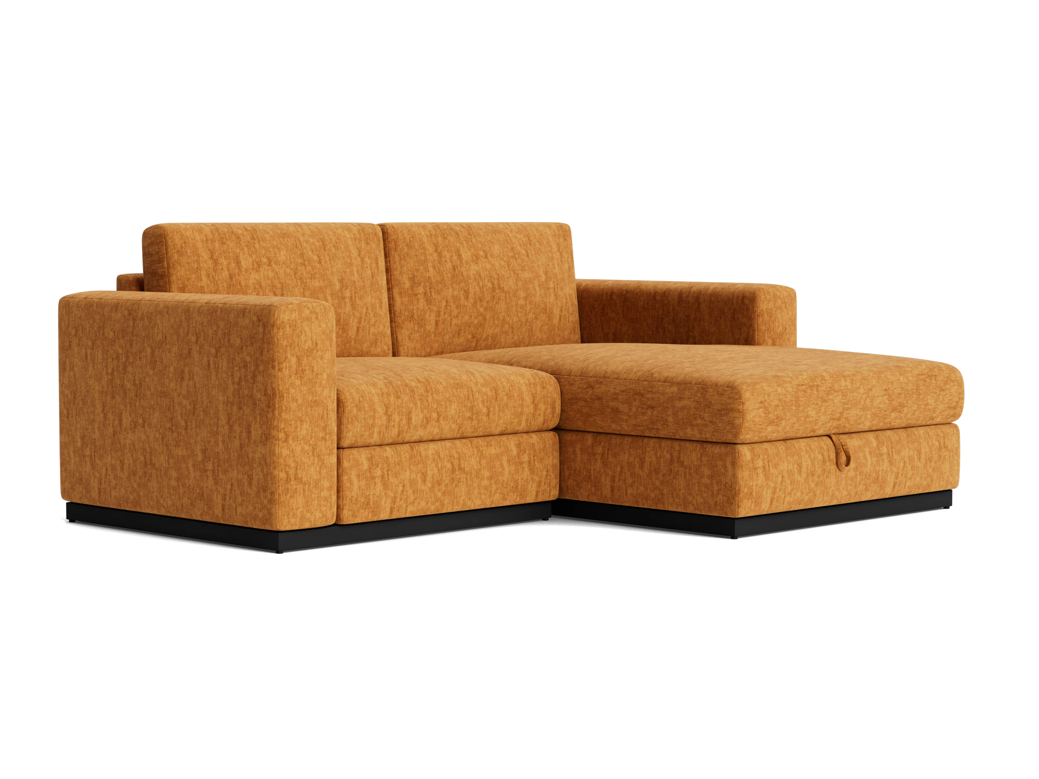 holt modular compact sectional with storage crave ginger tea