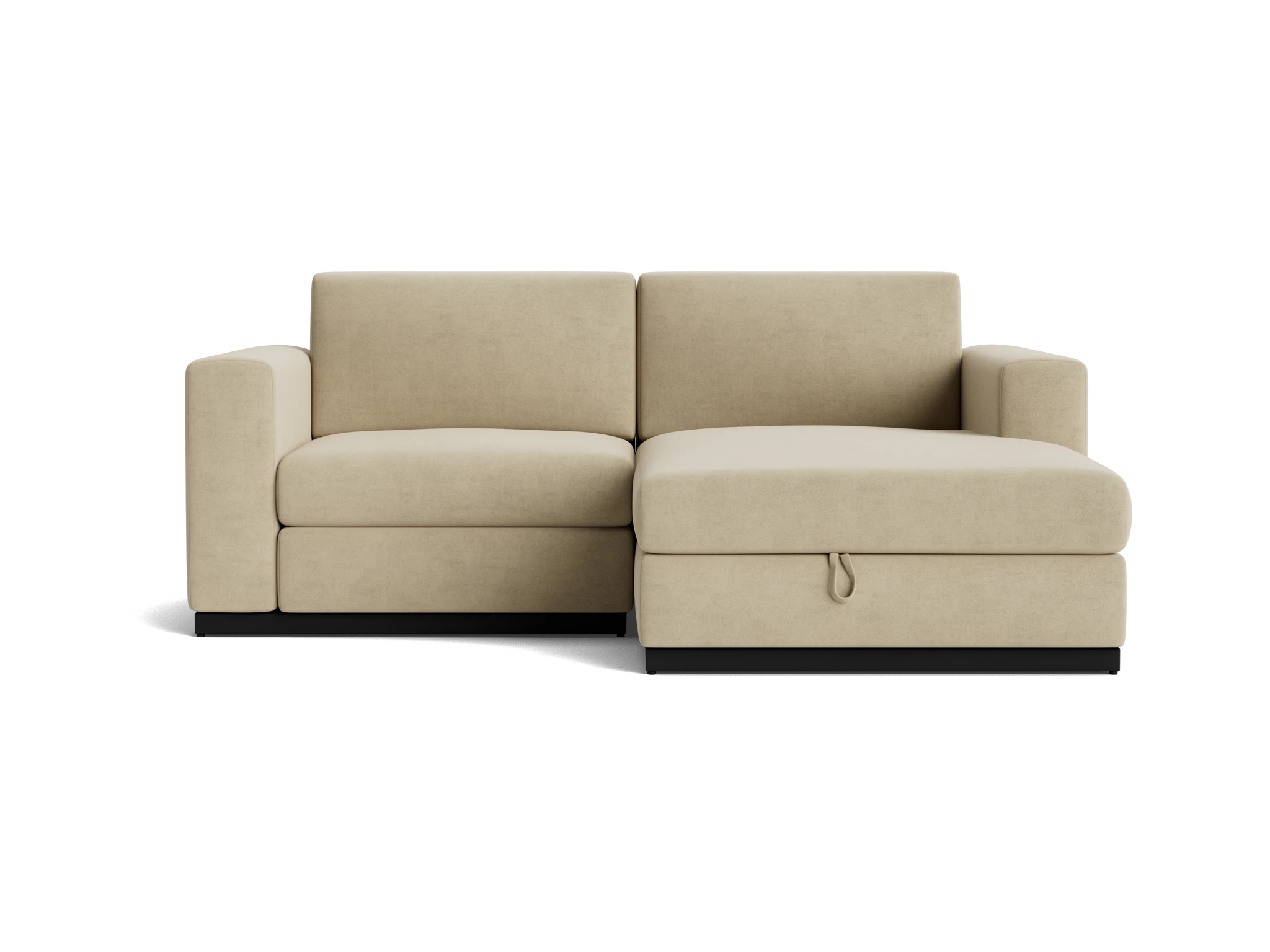holt modular compact sectional with storage royale sand