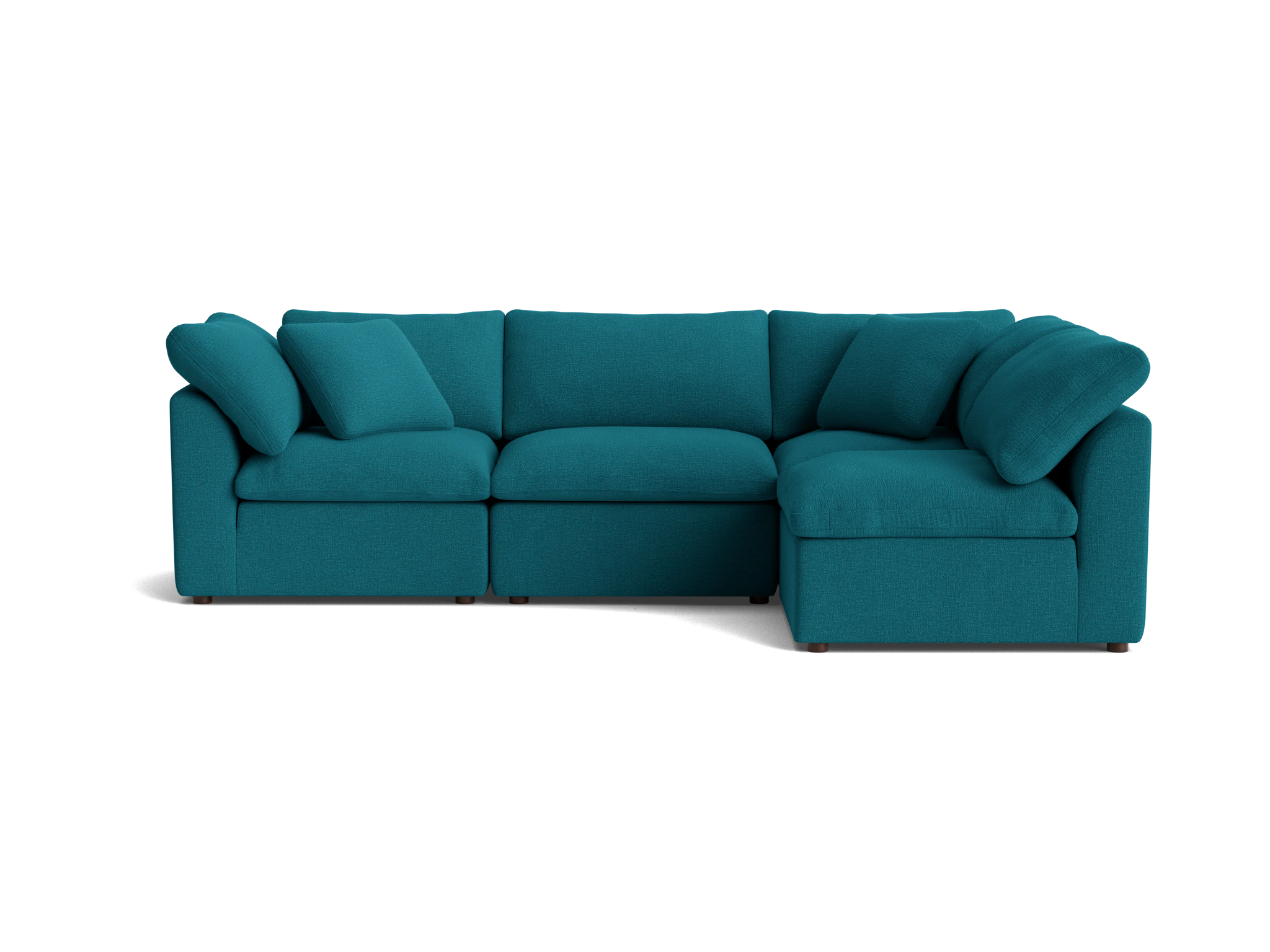 bryant petite modular sectional key largo zenith teal