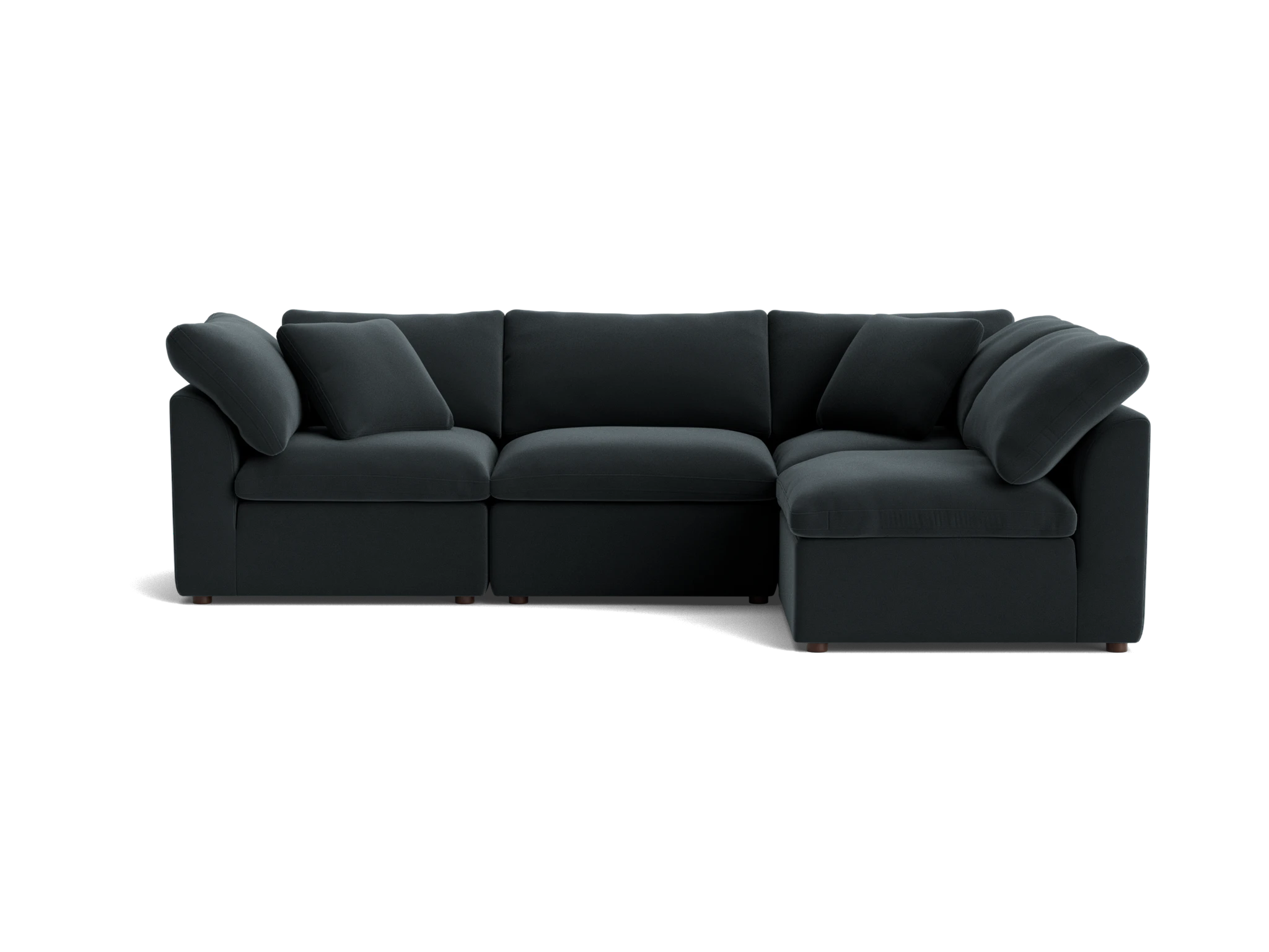 bryant petite modular sectional royale gunmetal