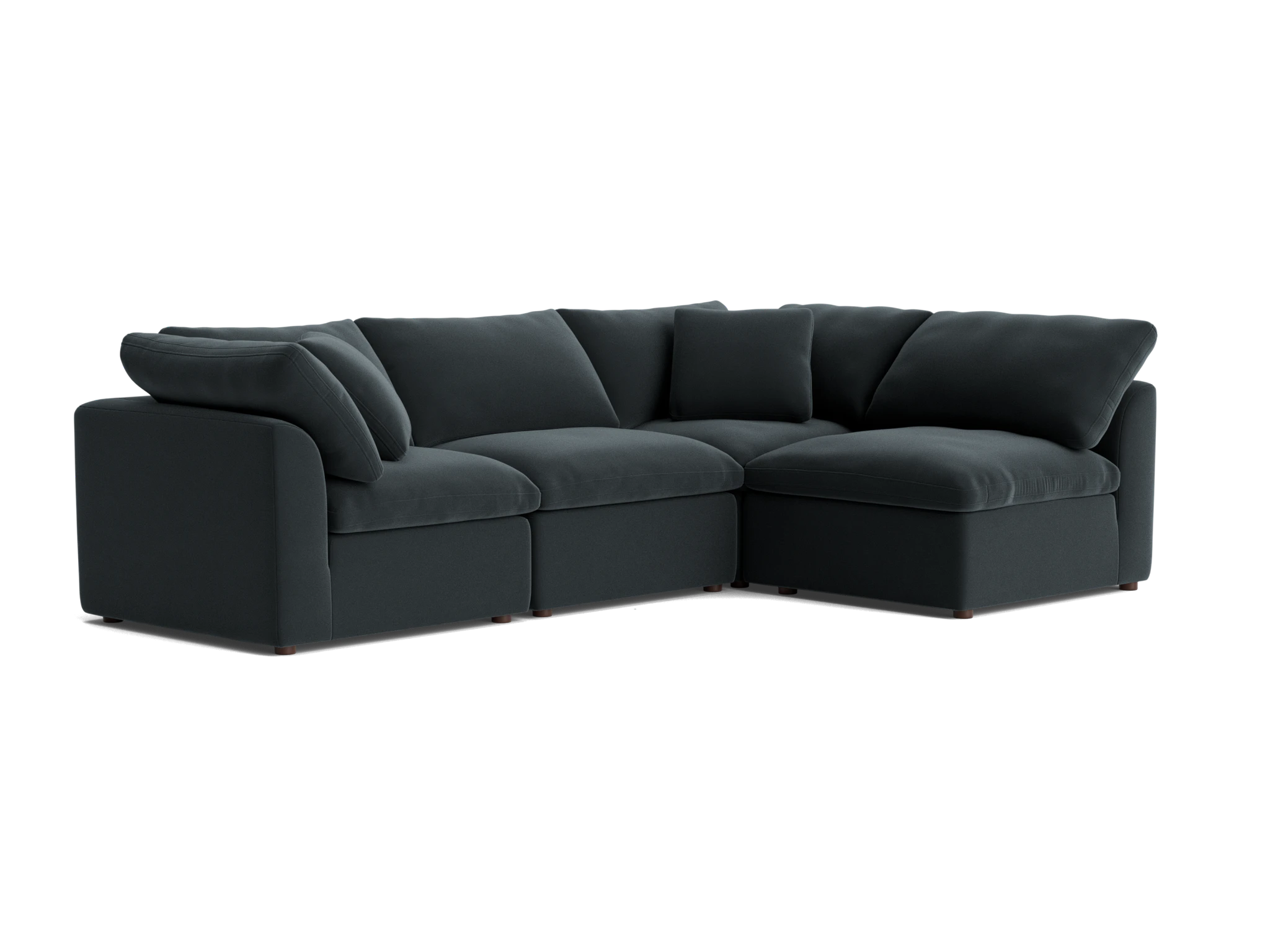 bryant petite modular sectional royale gunmetal