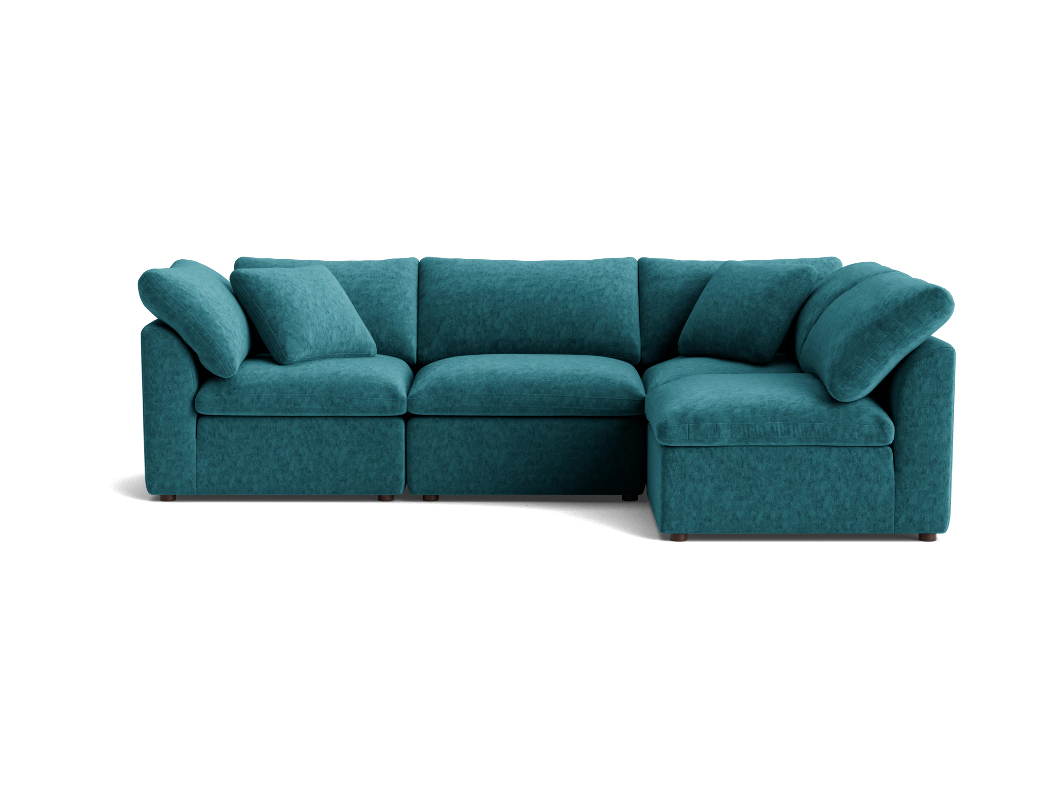 bryant petite modular sectional prime peacock