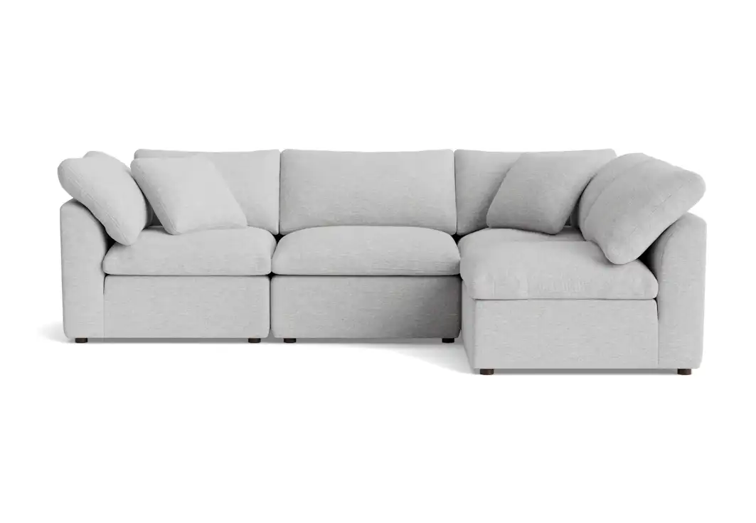 bryant petite modular sectional milo dove