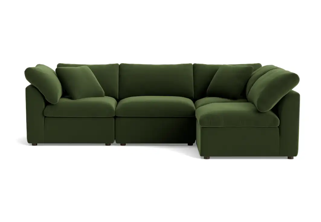 bryant petite modular sectional royale forest