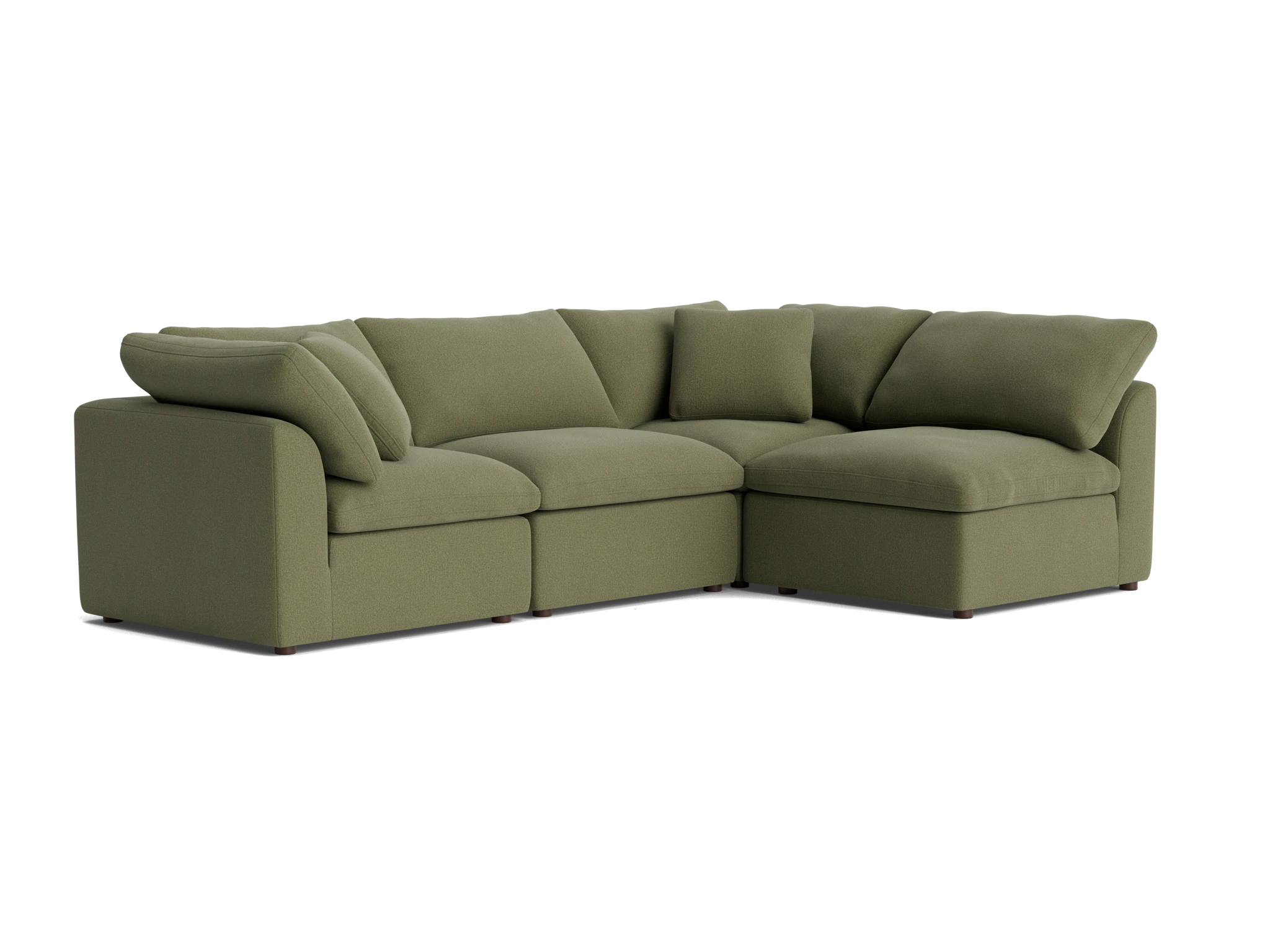 bryant petite modular sectional faithful olive