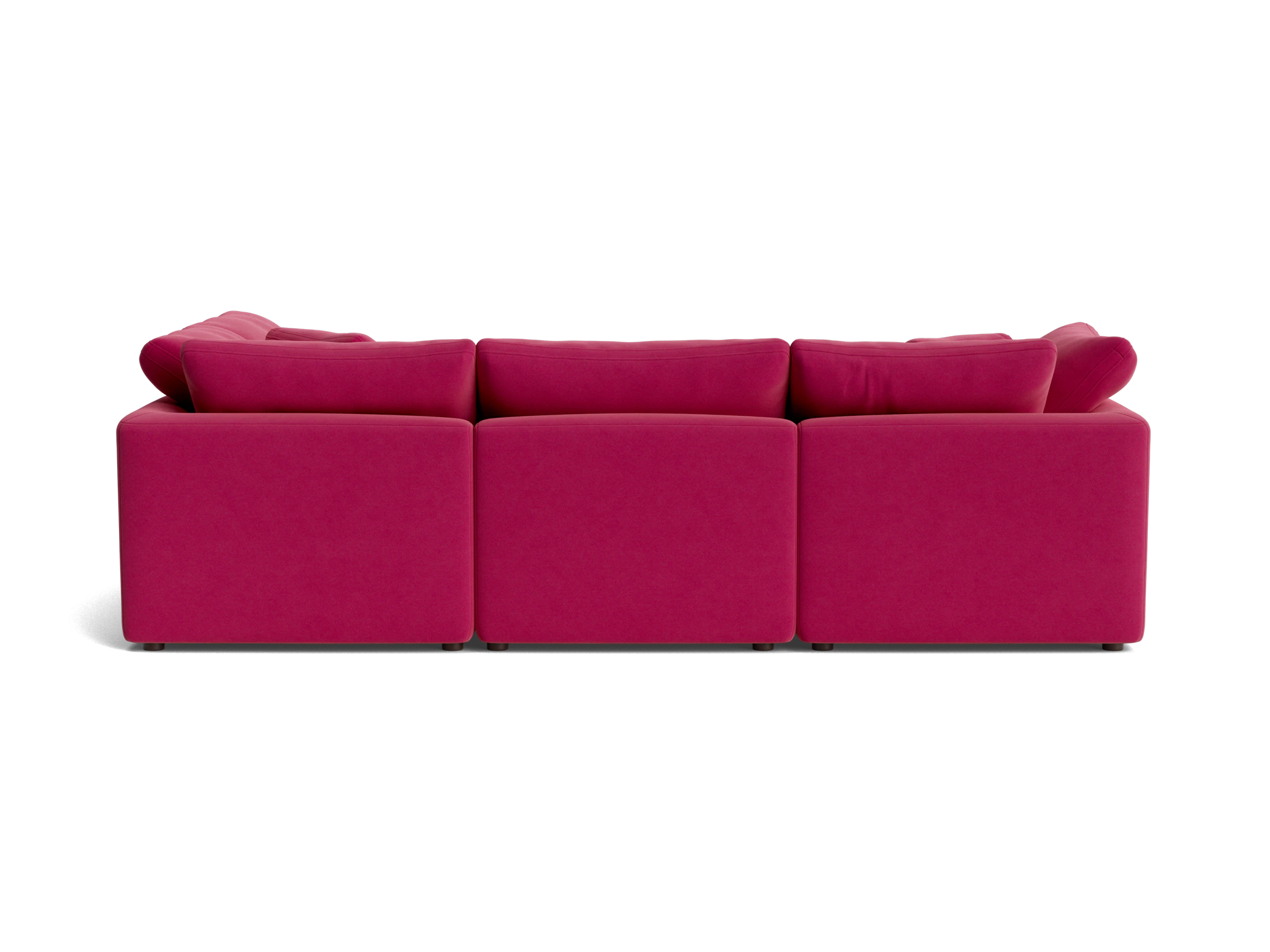 bryant petite modular sectional royale berry