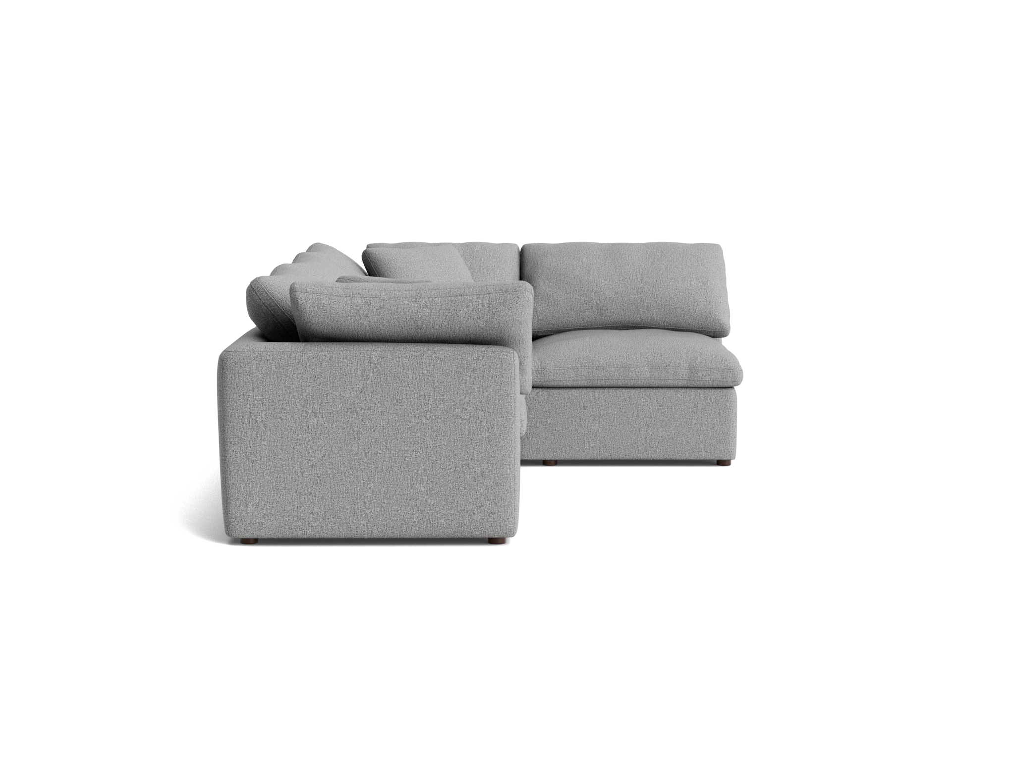 bryant petite modular sectional taylor felt gray