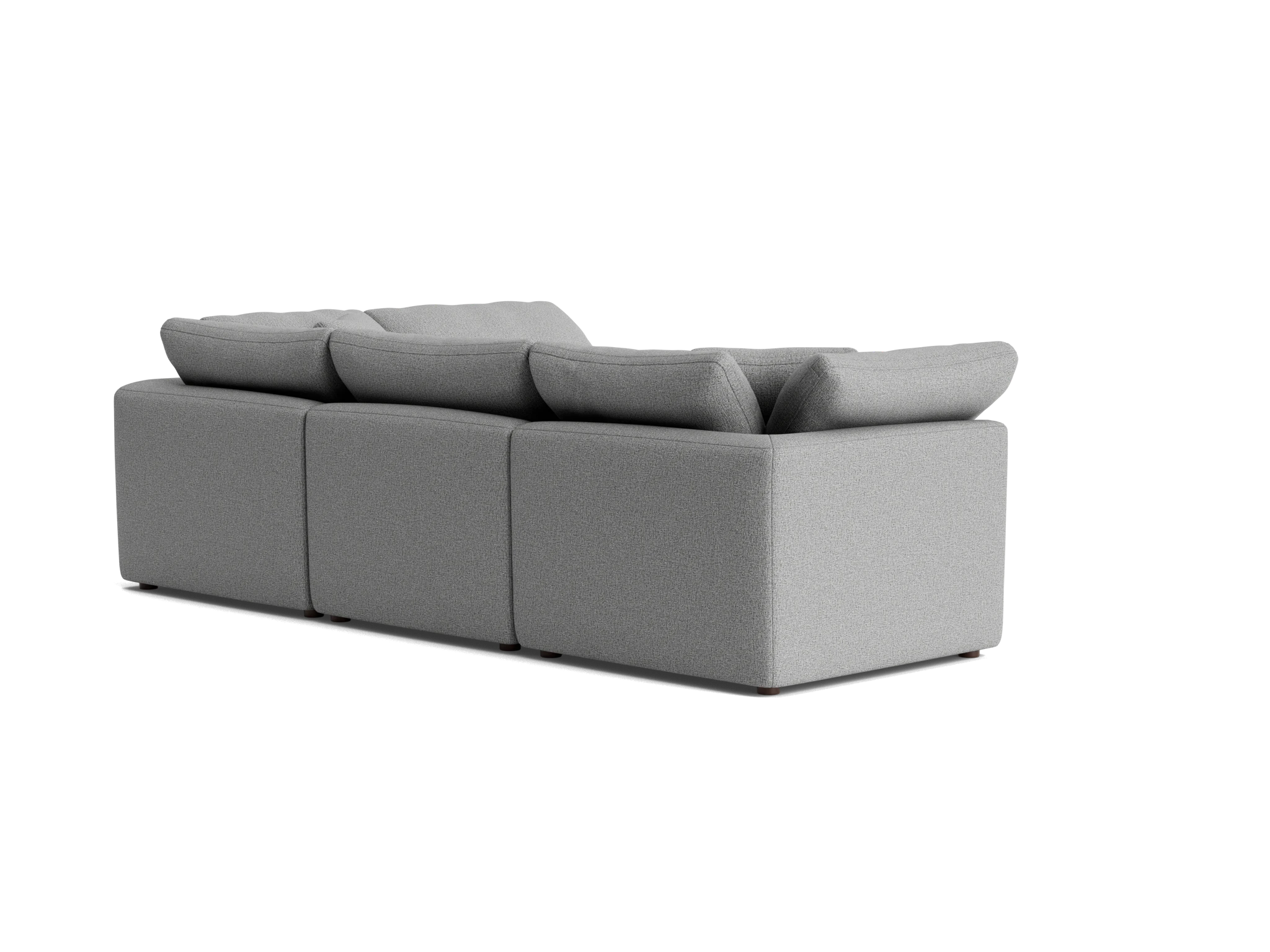 bryant petite modular sectional taylor felt gray