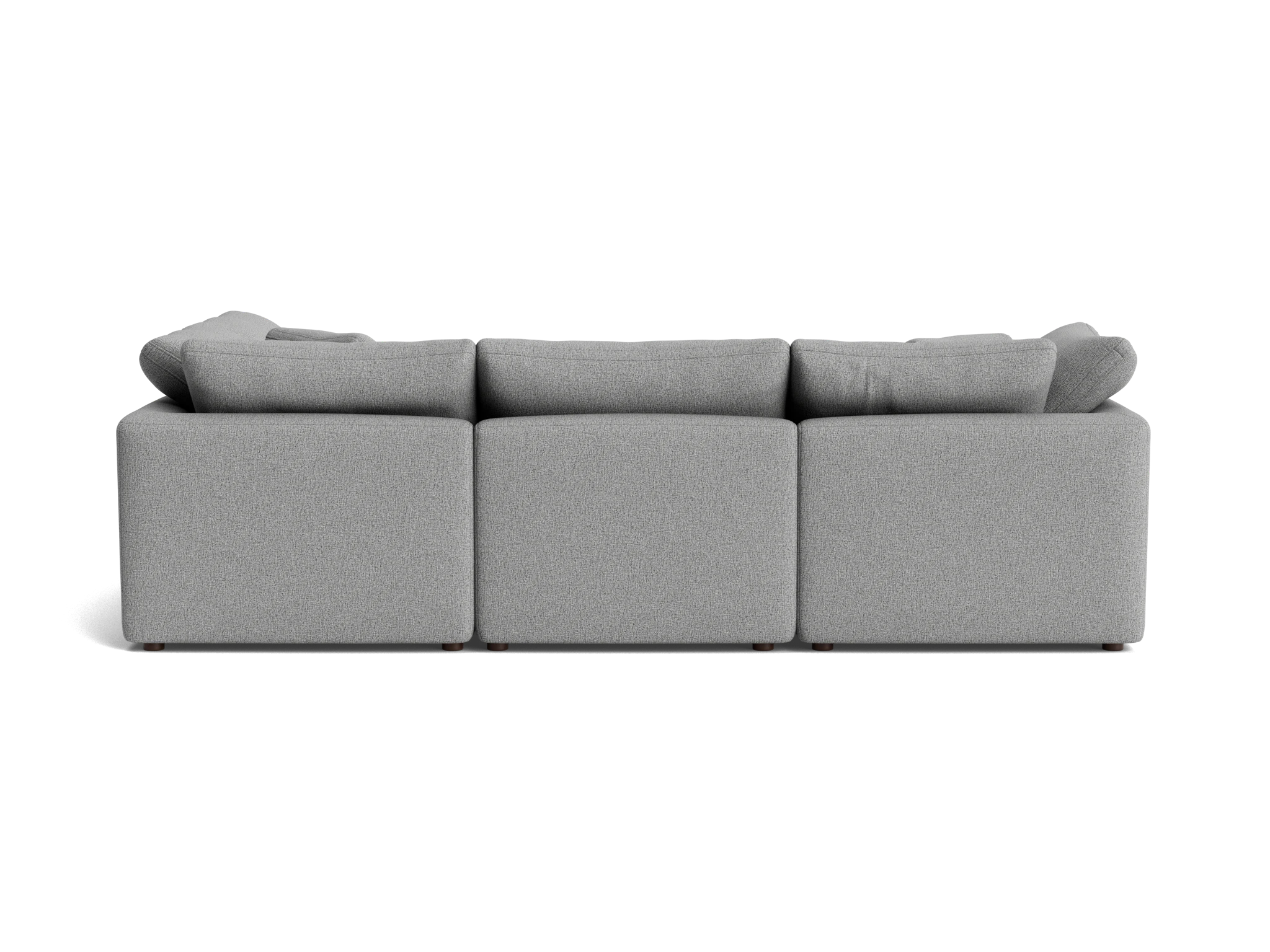 bryant petite modular sectional taylor felt gray