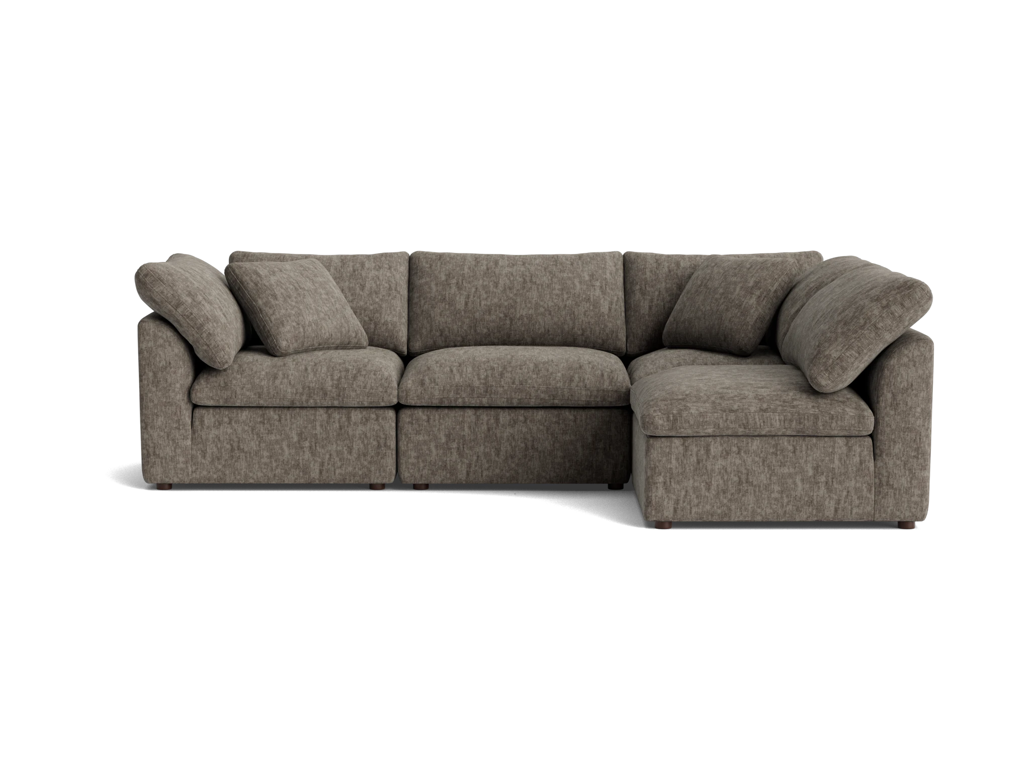 bryant petite modular sectional crave mocha latte