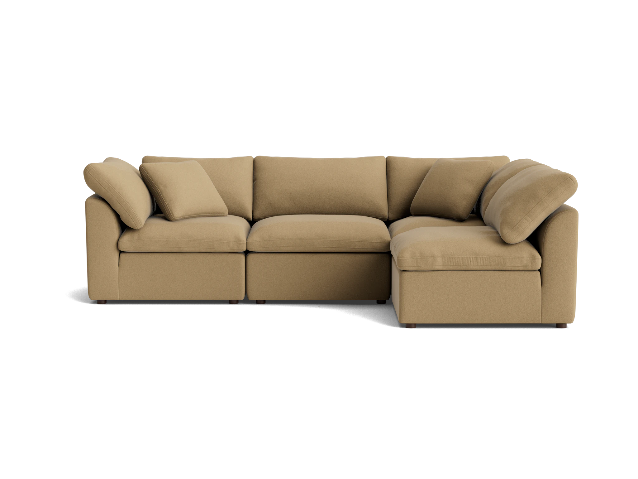 bryant petite modular sectional banks oatmeal