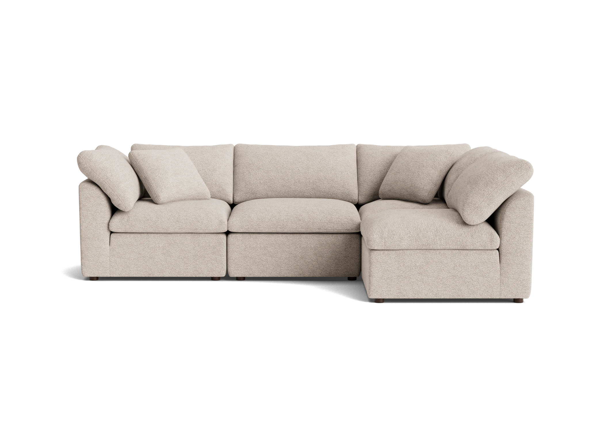 bryant petite modular sectional borough cotton